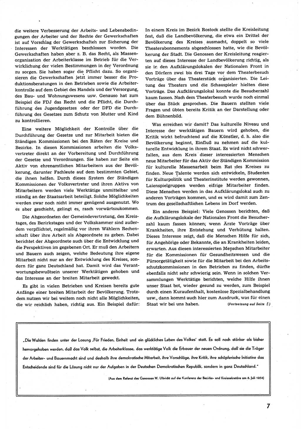 Neuer Weg (NW), Organ des Zentralkomitees (ZK) der SED (Sozialistische Einheitspartei Deutschlands) für alle Parteiarbeiter, 9. Jahrgang [Deutsche Demokratische Republik (DDR)] 1954, Heft 17/7 (NW ZK SED DDR 1954, H. 17/7)