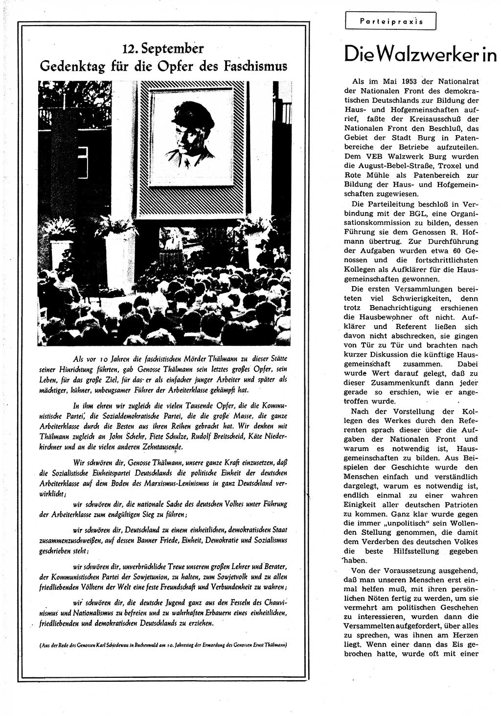 Neuer Weg (NW), Organ des Zentralkomitees (ZK) der SED (Sozialistische Einheitspartei Deutschlands) für alle Parteiarbeiter, 9. Jahrgang [Deutsche Demokratische Republik (DDR)] 1954, Heft 17/12 (NW ZK SED DDR 1954, H. 17/12)