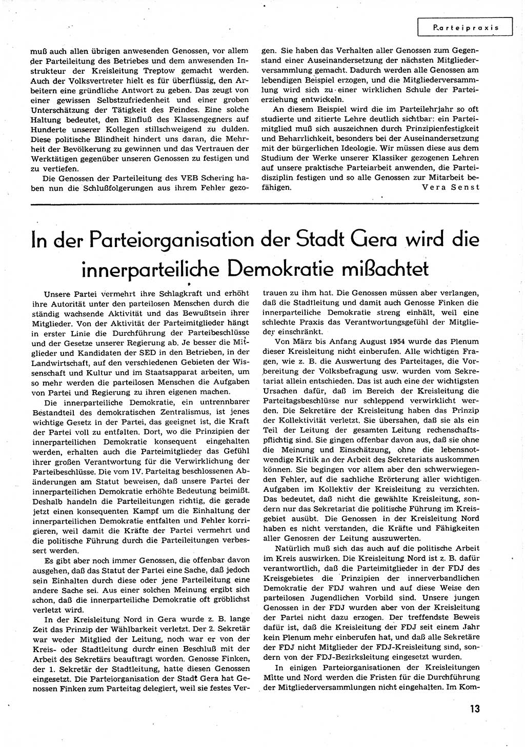 Neuer Weg (NW), Organ des Zentralkomitees (ZK) der SED (Sozialistische Einheitspartei Deutschlands) für alle Parteiarbeiter, 9. Jahrgang [Deutsche Demokratische Republik (DDR)] 1954, Heft 18/13 (NW ZK SED DDR 1954, H. 18/13)