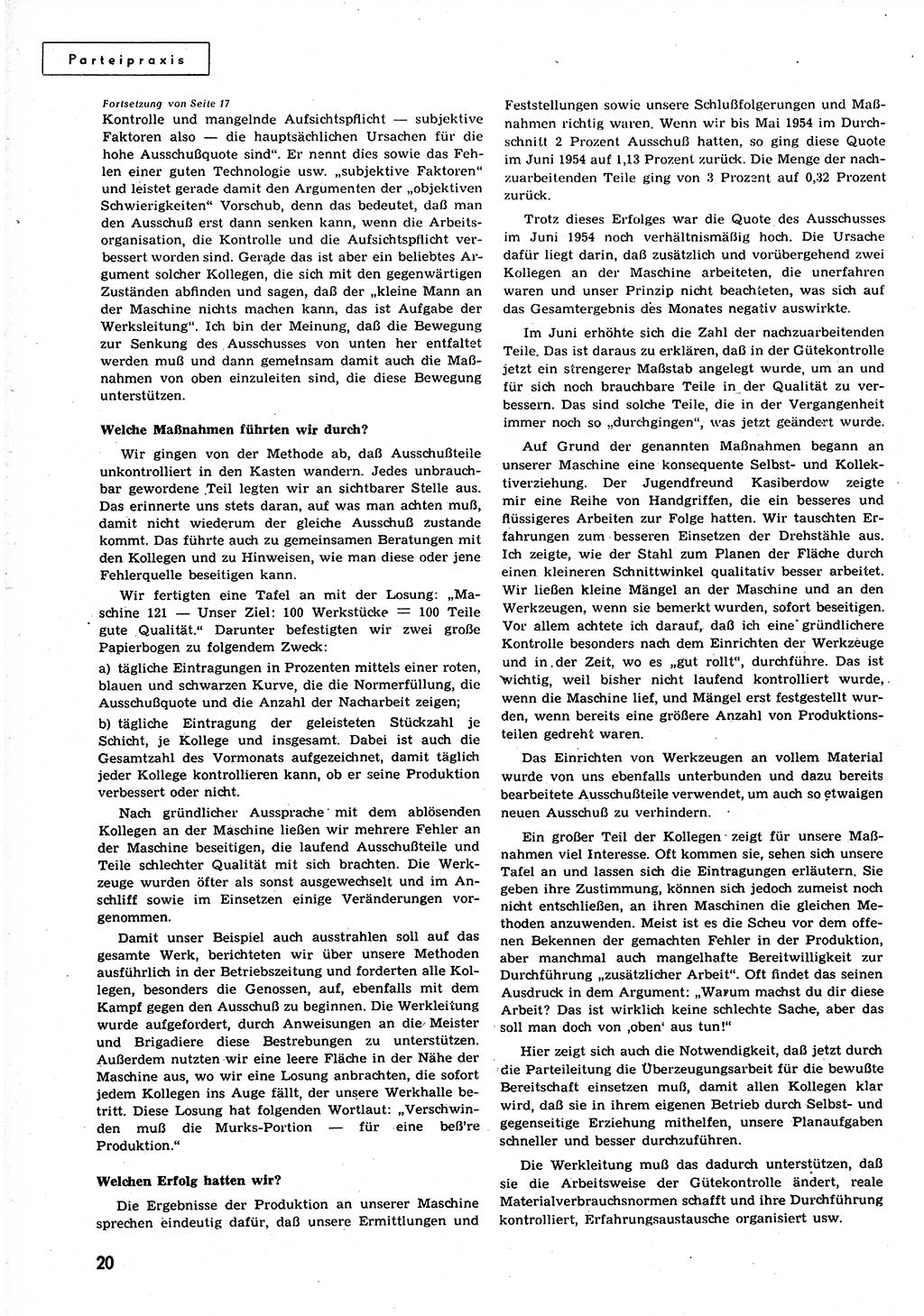 Neuer Weg (NW), Organ des Zentralkomitees (ZK) der SED (Sozialistische Einheitspartei Deutschlands) für alle Parteiarbeiter, 9. Jahrgang [Deutsche Demokratische Republik (DDR)] 1954, Heft 18/20 (NW ZK SED DDR 1954, H. 18/20)