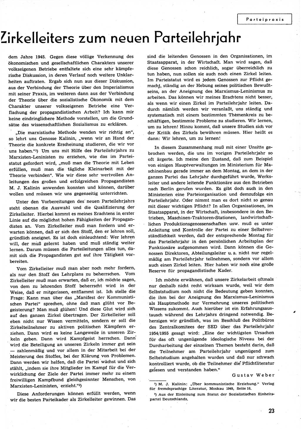 Neuer Weg (NW), Organ des Zentralkomitees (ZK) der SED (Sozialistische Einheitspartei Deutschlands) für alle Parteiarbeiter, 9. Jahrgang [Deutsche Demokratische Republik (DDR)] 1954, Heft 18/23 (NW ZK SED DDR 1954, H. 18/23)