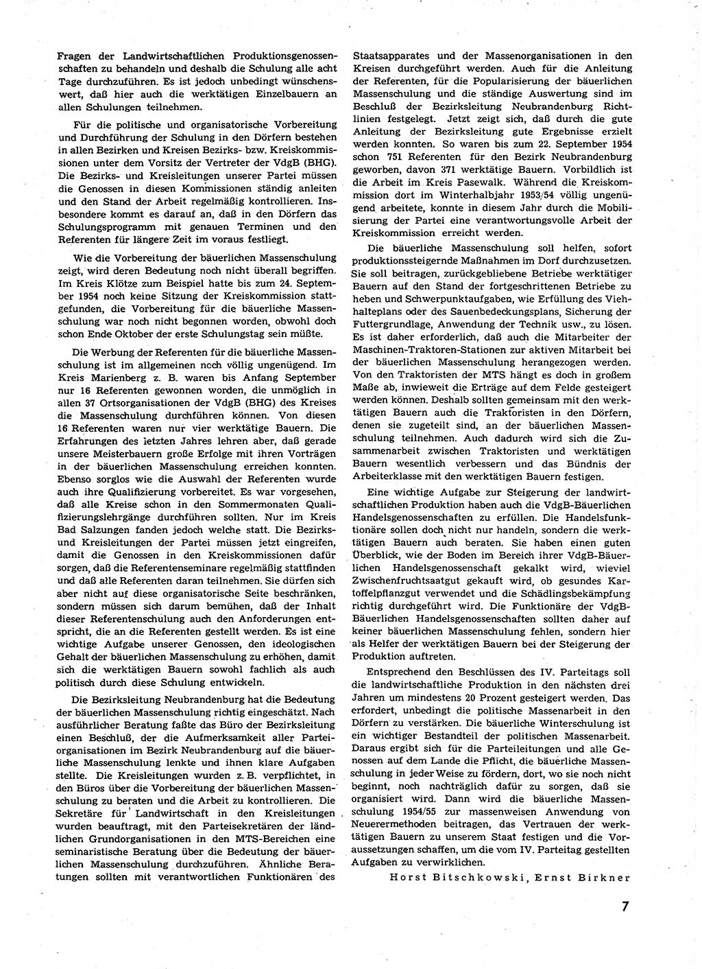 Neuer Weg (NW), Organ des Zentralkomitees (ZK) der SED (Sozialistische Einheitspartei Deutschlands) für alle Parteiarbeiter, 9. Jahrgang [Deutsche Demokratische Republik (DDR)] 1954, Heft 19/7 (NW ZK SED DDR 1954, H. 19/7)