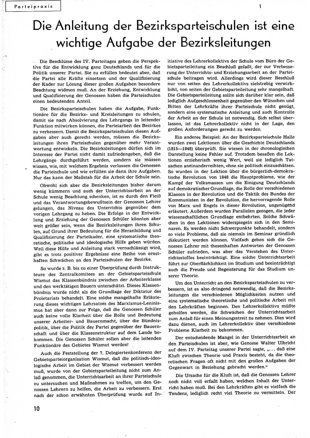 Neuer Weg (NW), Organ des Zentralkomitees (ZK) der SED (Sozialistische Einheitspartei Deutschlands) für alle Parteiarbeiter, 9. Jahrgang [Deutsche Demokratische Republik (DDR)] 1954, Heft 19/10 (NW ZK SED DDR 1954, H. 19/10)