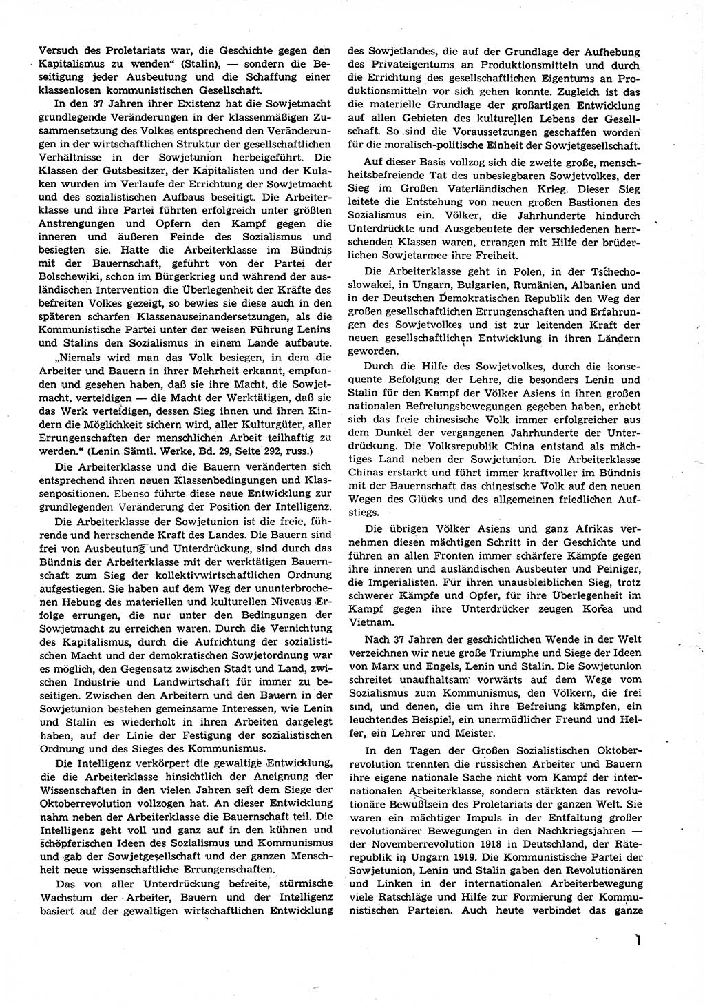 Neuer Weg (NW), Organ des Zentralkomitees (ZK) der SED (Sozialistische Einheitspartei Deutschlands) für alle Parteiarbeiter, 9. Jahrgang [Deutsche Demokratische Republik (DDR)] 1954, Heft 20/1 (NW ZK SED DDR 1954, H. 20/1)