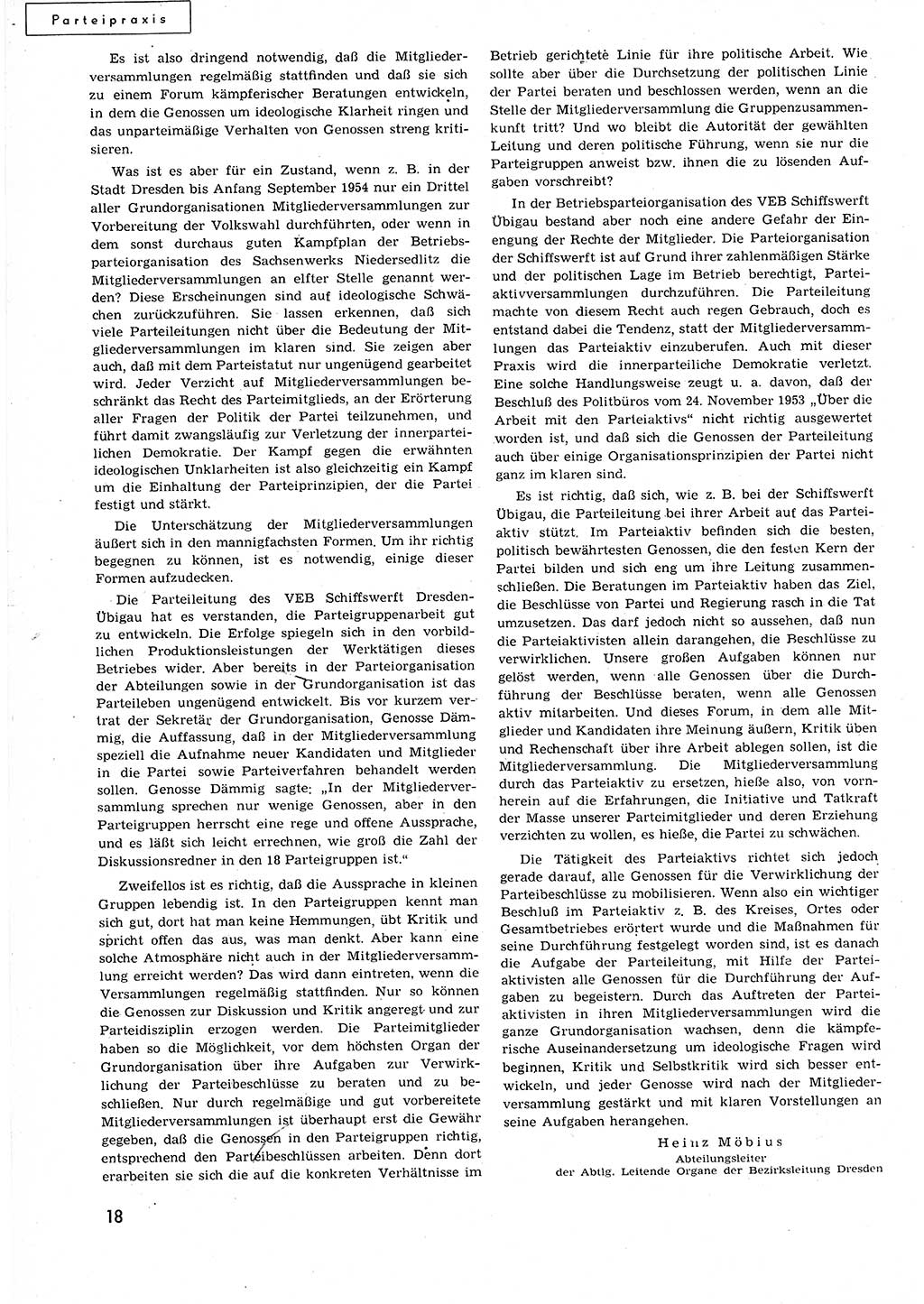 Neuer Weg (NW), Organ des Zentralkomitees (ZK) der SED (Sozialistische Einheitspartei Deutschlands) für alle Parteiarbeiter, 9. Jahrgang [Deutsche Demokratische Republik (DDR)] 1954, Heft 20/18 (NW ZK SED DDR 1954, H. 20/18)