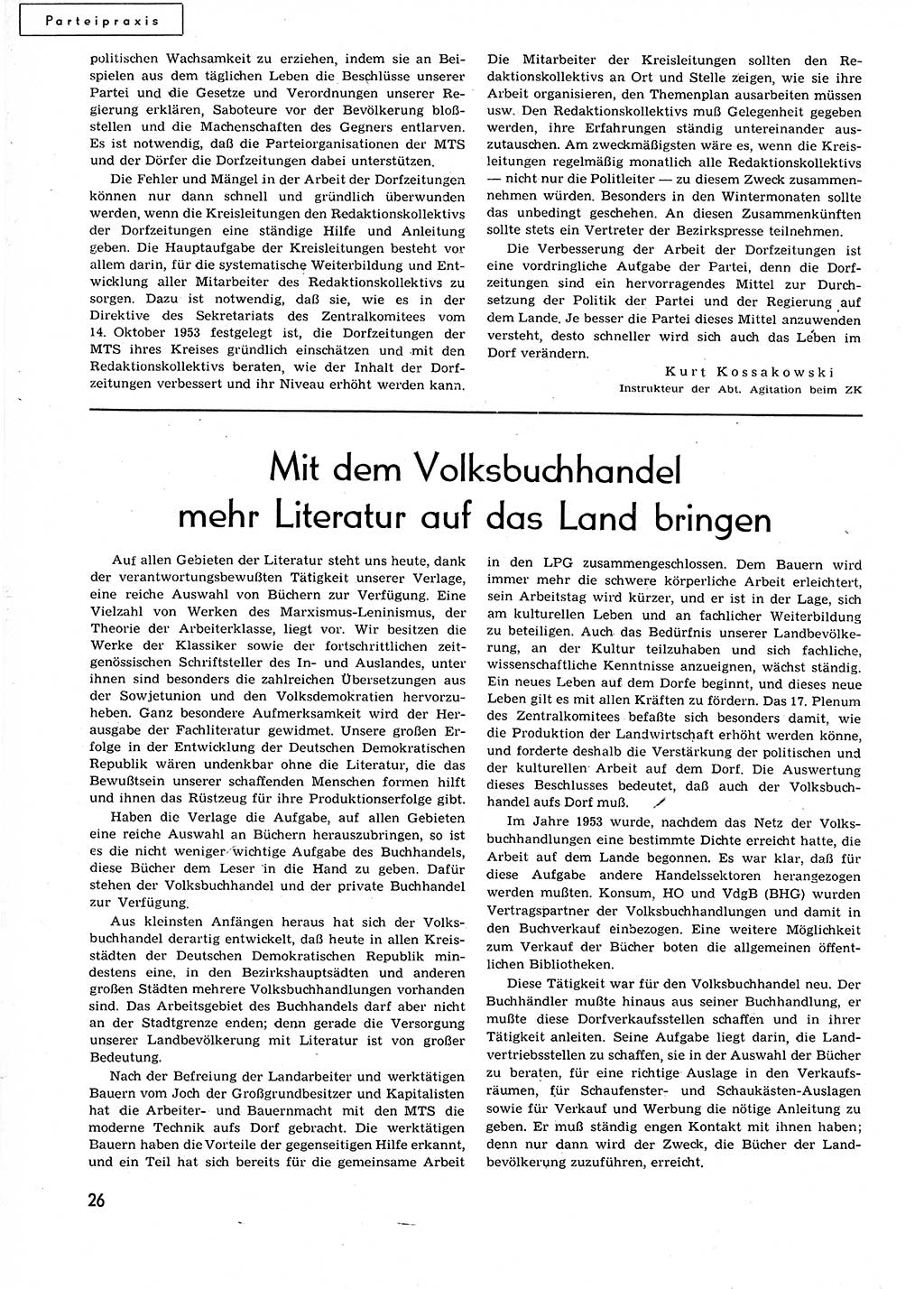 Neuer Weg (NW), Organ des Zentralkomitees (ZK) der SED (Sozialistische Einheitspartei Deutschlands) für alle Parteiarbeiter, 9. Jahrgang [Deutsche Demokratische Republik (DDR)] 1954, Heft 20/26 (NW ZK SED DDR 1954, H. 20/26)