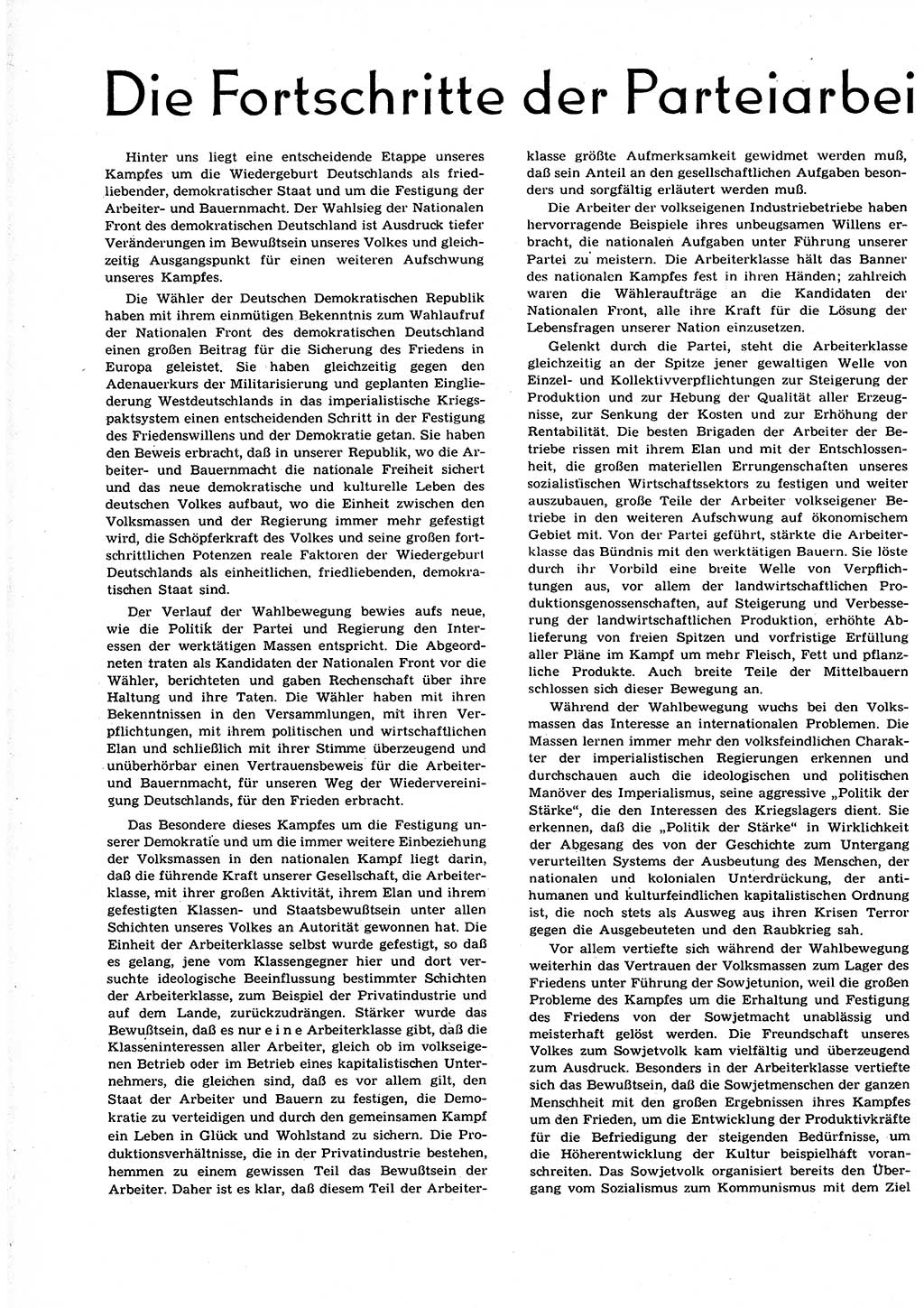 Neuer Weg (NW), Organ des Zentralkomitees (ZK) der SED (Sozialistische Einheitspartei Deutschlands) für alle Parteiarbeiter, 9. Jahrgang [Deutsche Demokratische Republik (DDR)] 1954, Heft 21 (NW ZK SED DDR 1954, H. 21)