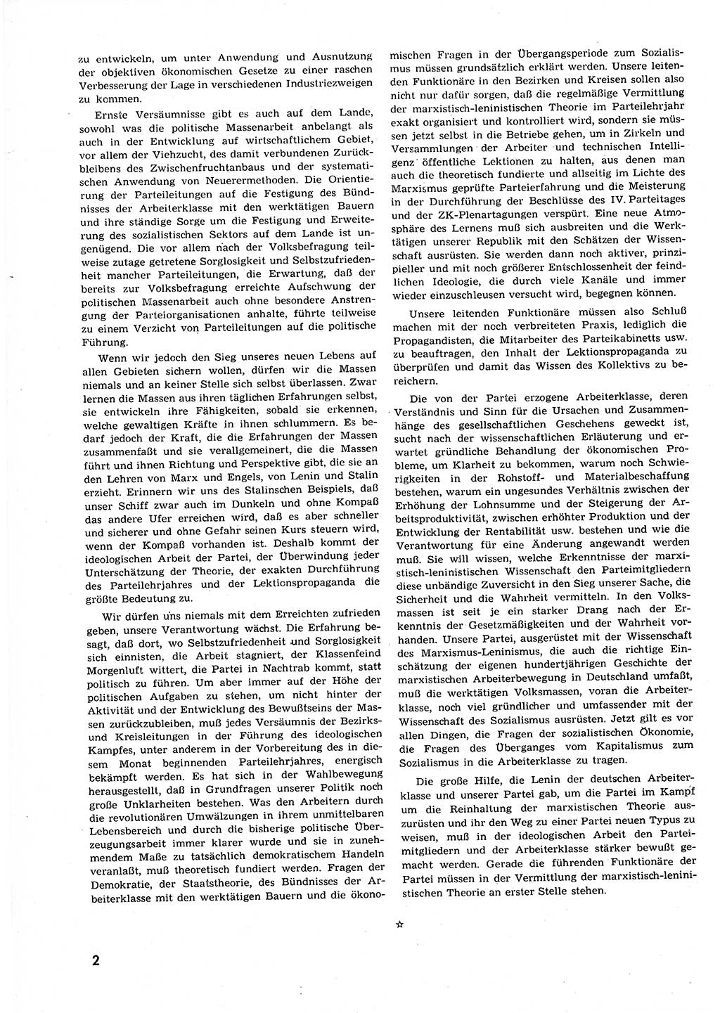 Neuer Weg (NW), Organ des Zentralkomitees (ZK) der SED (Sozialistische Einheitspartei Deutschlands) für alle Parteiarbeiter, 9. Jahrgang [Deutsche Demokratische Republik (DDR)] 1954, Heft 21/2 (NW ZK SED DDR 1954, H. 21/2)
