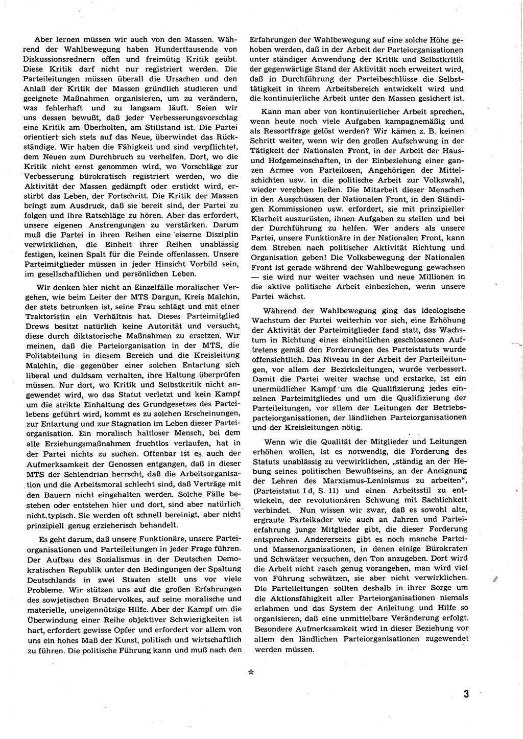 Neuer Weg (NW), Organ des Zentralkomitees (ZK) der SED (Sozialistische Einheitspartei Deutschlands) für alle Parteiarbeiter, 9. Jahrgang [Deutsche Demokratische Republik (DDR)] 1954, Heft 21/3 (NW ZK SED DDR 1954, H. 21/3)