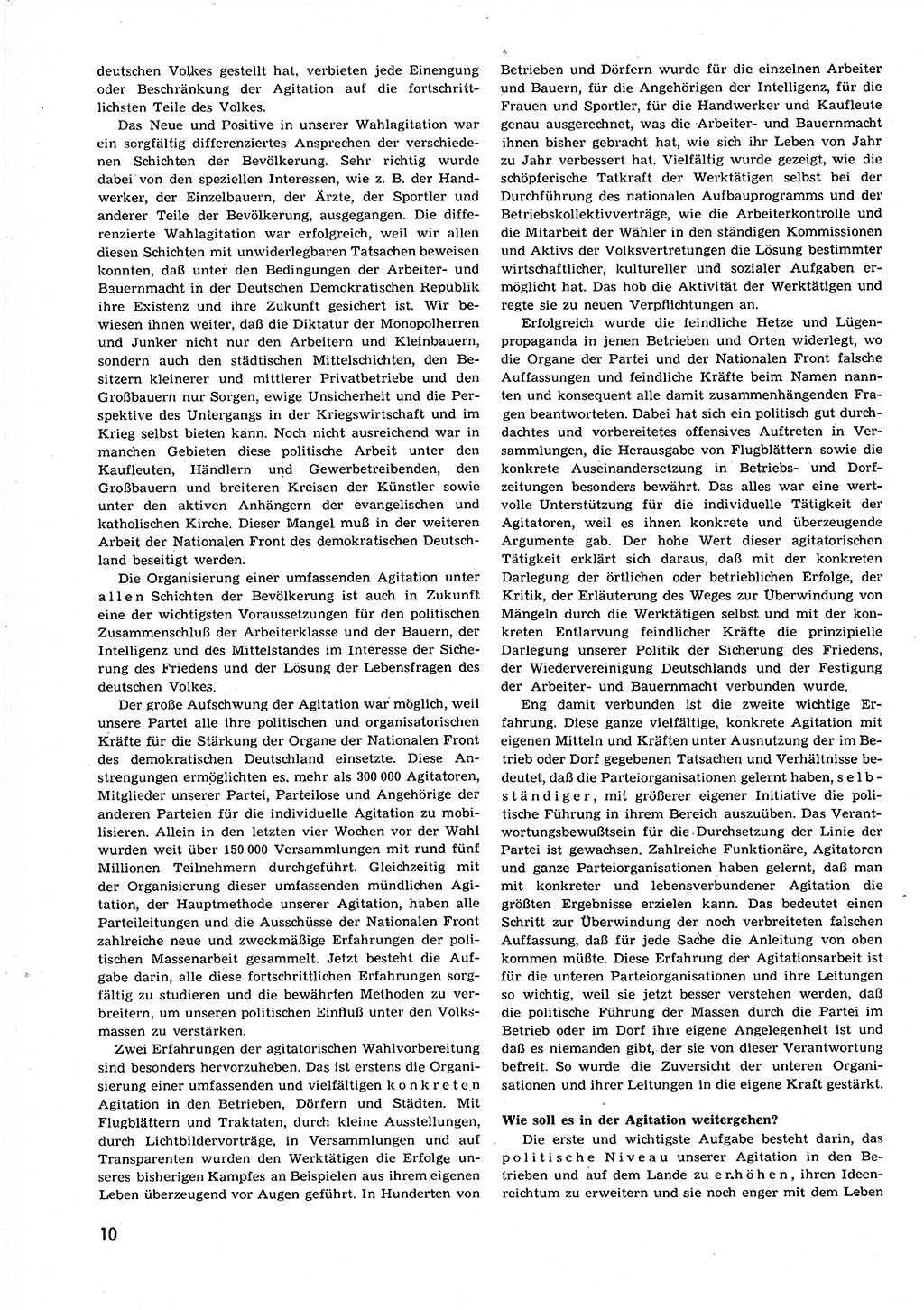 Neuer Weg (NW), Organ des Zentralkomitees (ZK) der SED (Sozialistische Einheitspartei Deutschlands) für alle Parteiarbeiter, 9. Jahrgang [Deutsche Demokratische Republik (DDR)] 1954, Heft 21/10 (NW ZK SED DDR 1954, H. 21/10)