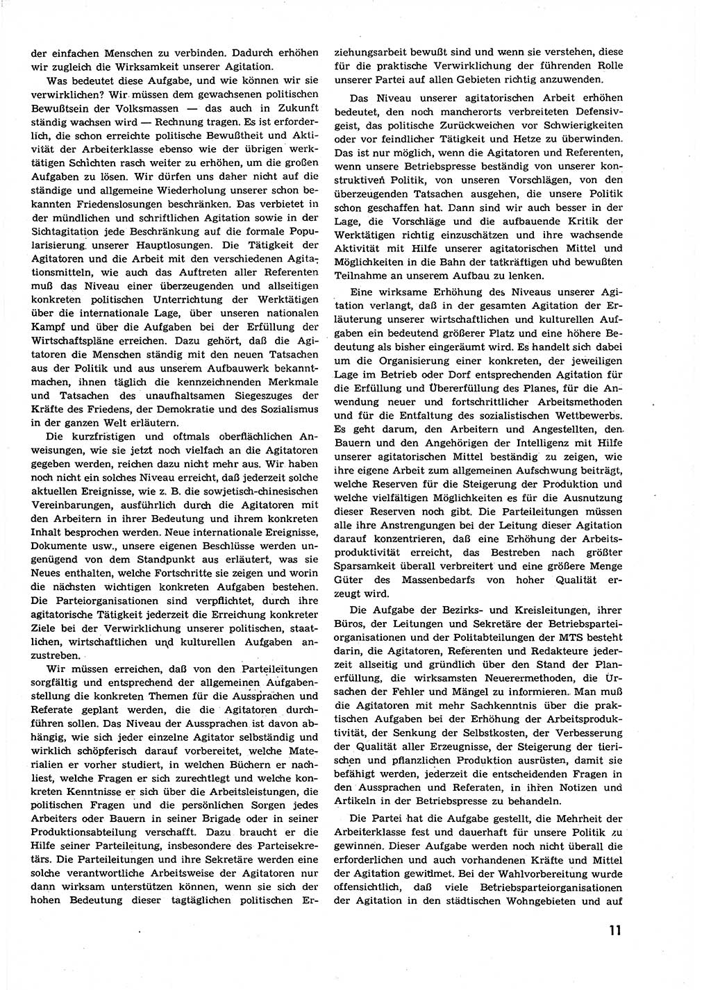Neuer Weg (NW), Organ des Zentralkomitees (ZK) der SED (Sozialistische Einheitspartei Deutschlands) für alle Parteiarbeiter, 9. Jahrgang [Deutsche Demokratische Republik (DDR)] 1954, Heft 21/11 (NW ZK SED DDR 1954, H. 21/11)
