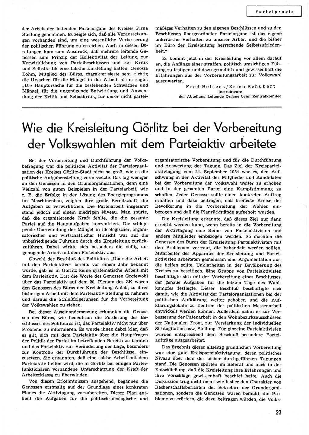 Neuer Weg (NW), Organ des Zentralkomitees (ZK) der SED (Sozialistische Einheitspartei Deutschlands) für alle Parteiarbeiter, 9. Jahrgang [Deutsche Demokratische Republik (DDR)] 1954, Heft 21/23 (NW ZK SED DDR 1954, H. 21/23)