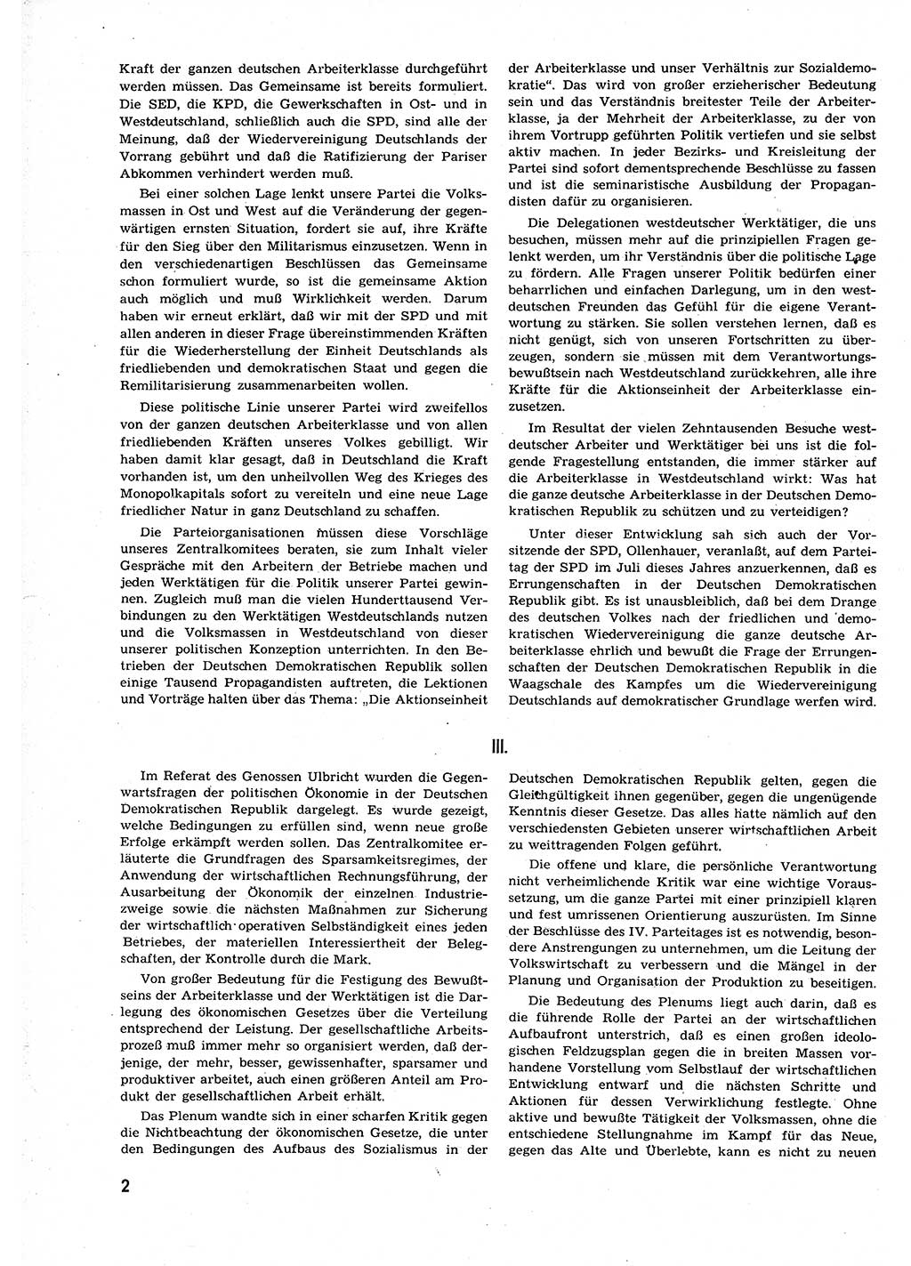 Neuer Weg (NW), Organ des Zentralkomitees (ZK) der SED (Sozialistische Einheitspartei Deutschlands) für alle Parteiarbeiter, 9. Jahrgang [Deutsche Demokratische Republik (DDR)] 1954, Heft 22/2 (NW ZK SED DDR 1954, H. 22/2)