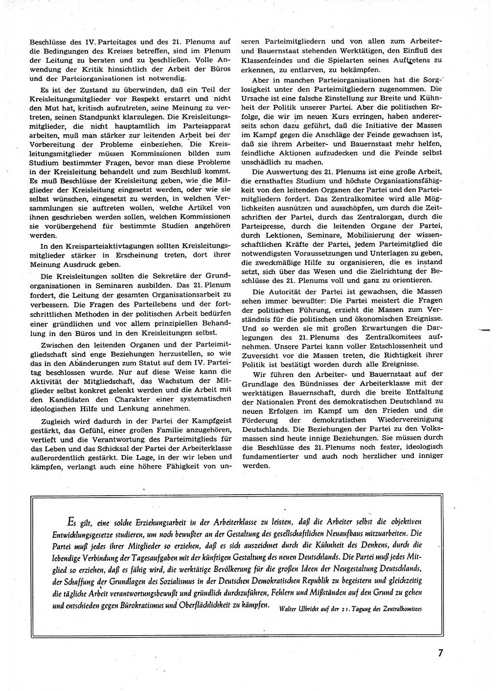 Neuer Weg (NW), Organ des Zentralkomitees (ZK) der SED (Sozialistische Einheitspartei Deutschlands) für alle Parteiarbeiter, 9. Jahrgang [Deutsche Demokratische Republik (DDR)] 1954, Heft 22/7 (NW ZK SED DDR 1954, H. 22/7)
