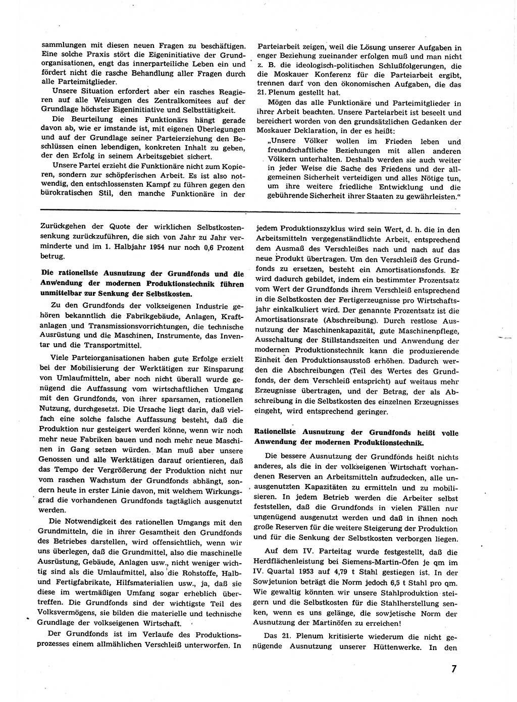 Neuer Weg (NW), Organ des Zentralkomitees (ZK) der SED (Sozialistische Einheitspartei Deutschlands) für alle Parteiarbeiter, 9. Jahrgang [Deutsche Demokratische Republik (DDR)] 1954, Heft 23/7 (NW ZK SED DDR 1954, H. 23/7)