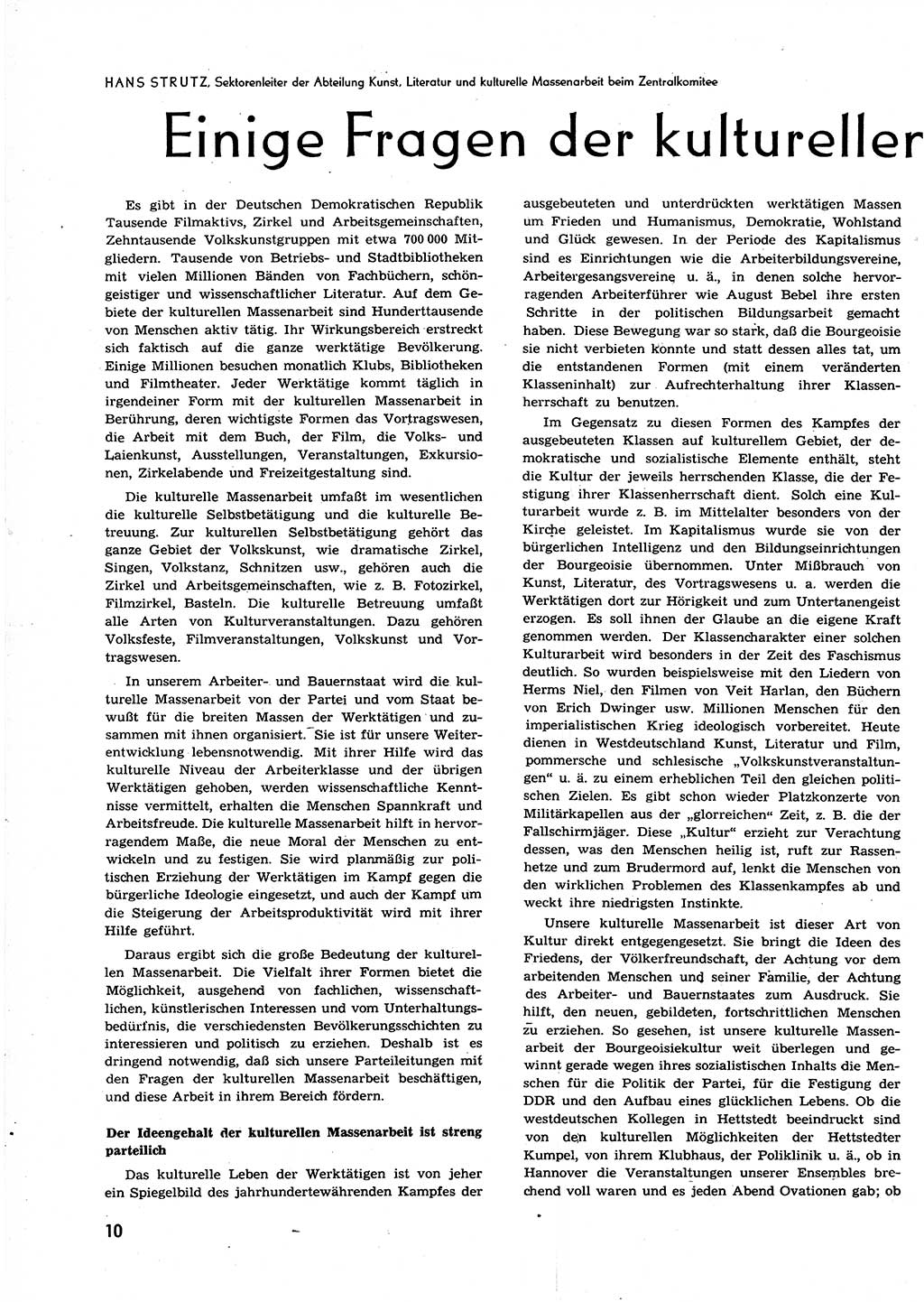 Neuer Weg (NW), Organ des Zentralkomitees (ZK) der SED (Sozialistische Einheitspartei Deutschlands) für alle Parteiarbeiter, 9. Jahrgang [Deutsche Demokratische Republik (DDR)] 1954, Heft 23/10 (NW ZK SED DDR 1954, H. 23/10)