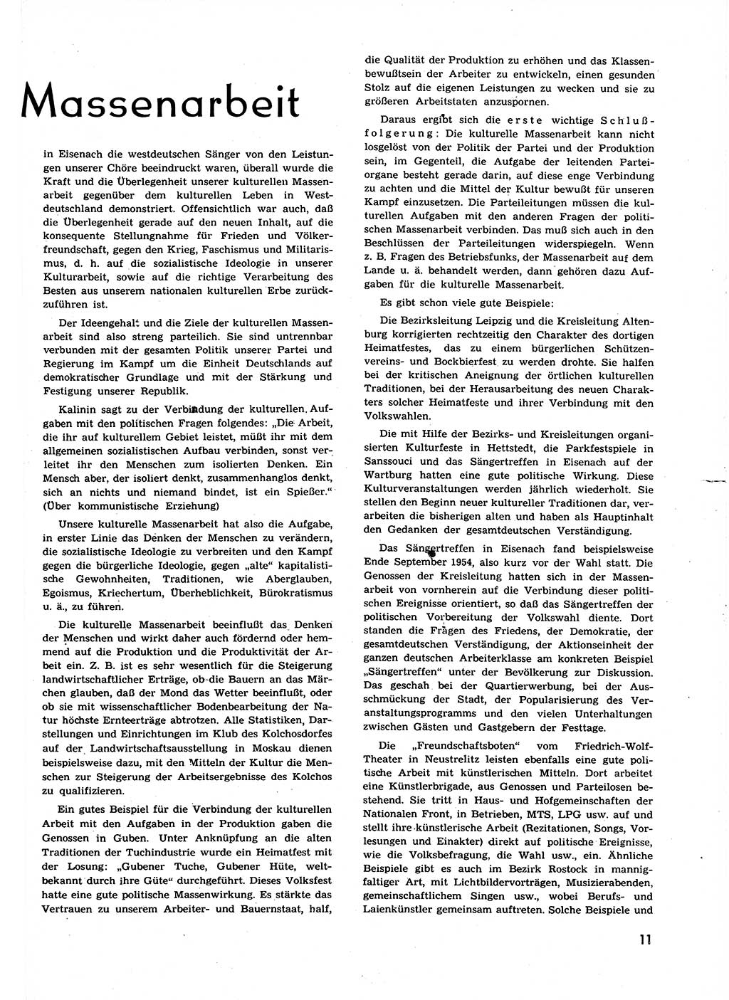 Neuer Weg (NW), Organ des Zentralkomitees (ZK) der SED (Sozialistische Einheitspartei Deutschlands) für alle Parteiarbeiter, 9. Jahrgang [Deutsche Demokratische Republik (DDR)] 1954, Heft 23/11 (NW ZK SED DDR 1954, H. 23/11)