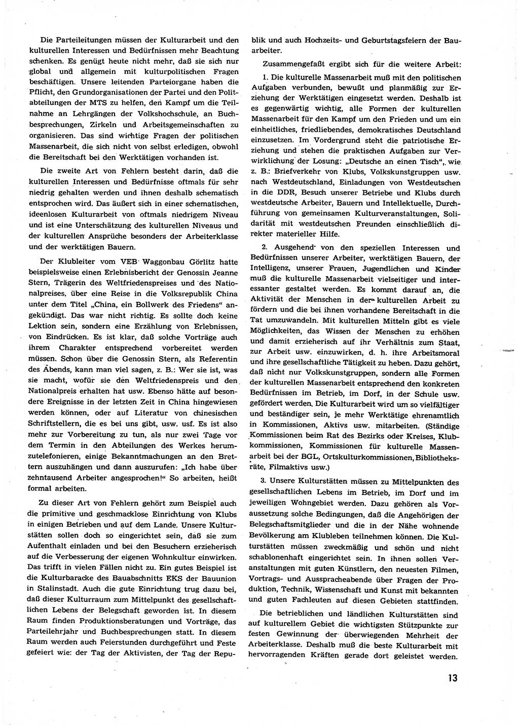 Neuer Weg (NW), Organ des Zentralkomitees (ZK) der SED (Sozialistische Einheitspartei Deutschlands) für alle Parteiarbeiter, 9. Jahrgang [Deutsche Demokratische Republik (DDR)] 1954, Heft 23/13 (NW ZK SED DDR 1954, H. 23/13)