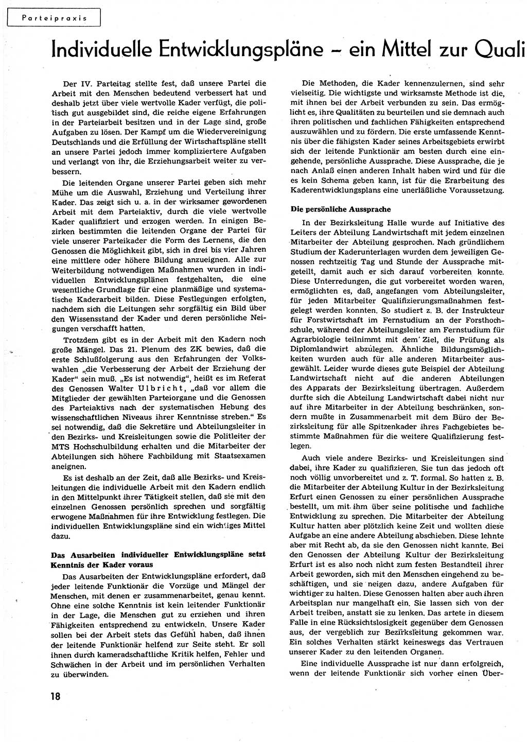 Neuer Weg (NW), Organ des Zentralkomitees (ZK) der SED (Sozialistische Einheitspartei Deutschlands) für alle Parteiarbeiter, 9. Jahrgang [Deutsche Demokratische Republik (DDR)] 1954, Heft 23/18 (NW ZK SED DDR 1954, H. 23/18)
