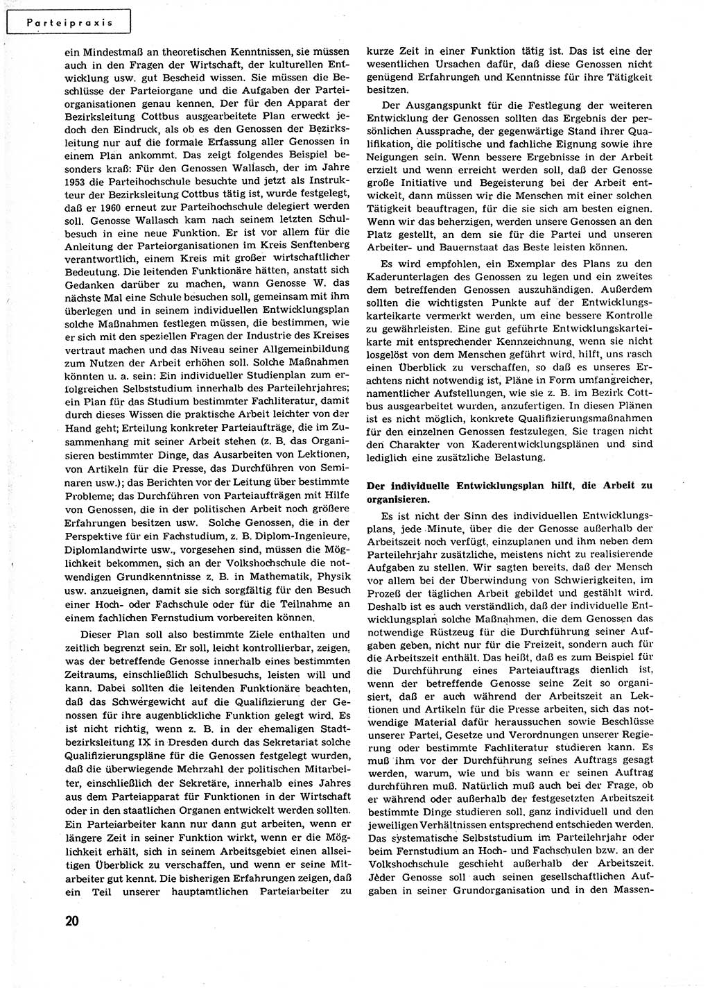 Neuer Weg (NW), Organ des Zentralkomitees (ZK) der SED (Sozialistische Einheitspartei Deutschlands) für alle Parteiarbeiter, 9. Jahrgang [Deutsche Demokratische Republik (DDR)] 1954, Heft 23/20 (NW ZK SED DDR 1954, H. 23/20)