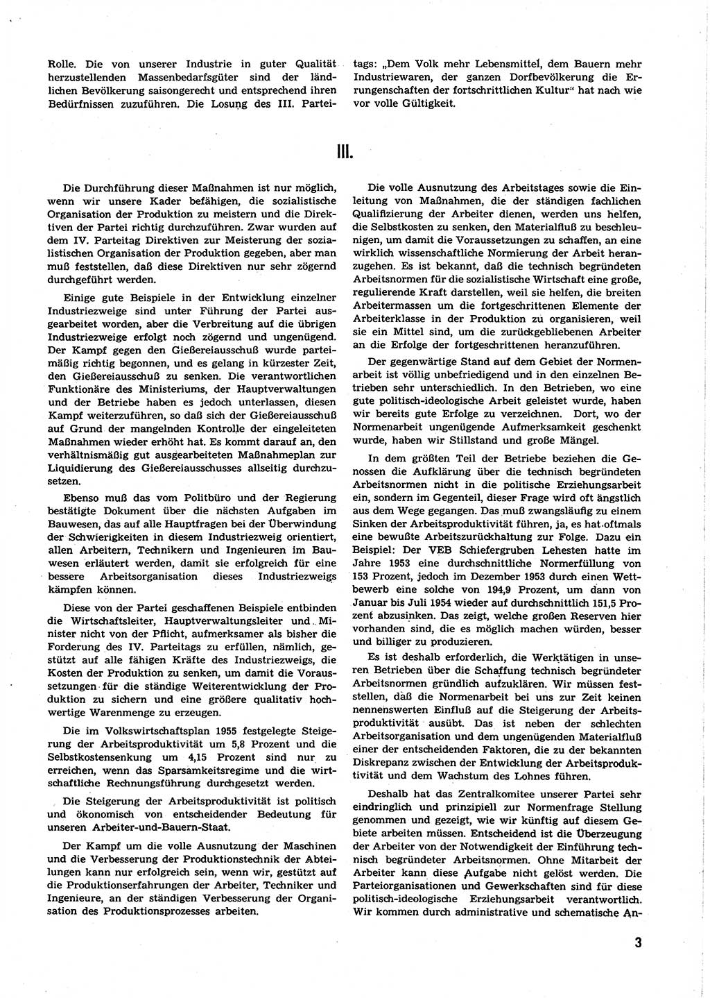 Neuer Weg (NW), Organ des Zentralkomitees (ZK) der SED (Sozialistische Einheitspartei Deutschlands) für alle Parteiarbeiter, 9. Jahrgang [Deutsche Demokratische Republik (DDR)] 1954, Heft 24/3 (NW ZK SED DDR 1954, H. 24/3)