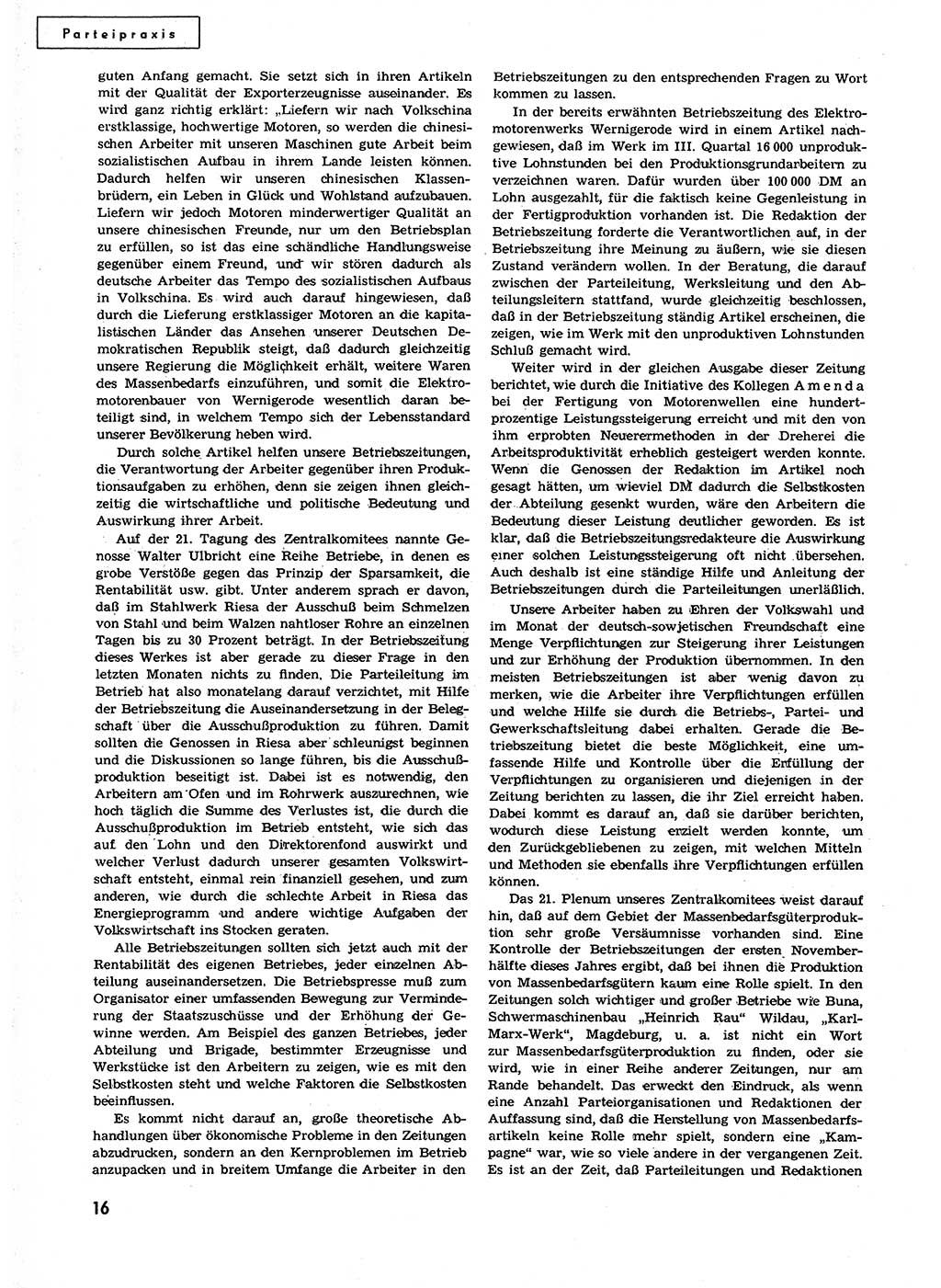 Neuer Weg (NW), Organ des Zentralkomitees (ZK) der SED (Sozialistische Einheitspartei Deutschlands) für alle Parteiarbeiter, 9. Jahrgang [Deutsche Demokratische Republik (DDR)] 1954, Heft 24/16 (NW ZK SED DDR 1954, H. 24/16)