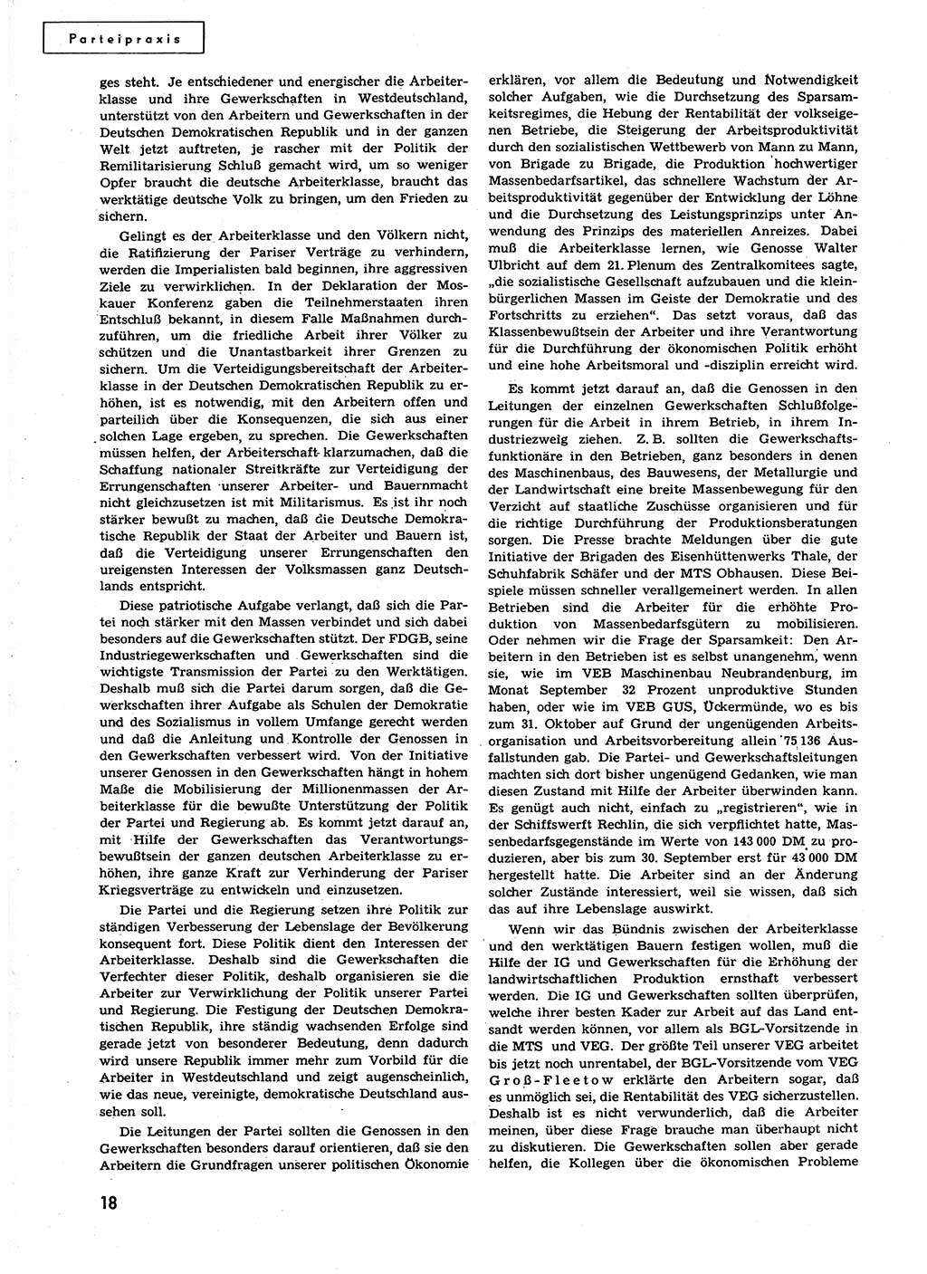 Neuer Weg (NW), Organ des Zentralkomitees (ZK) der SED (Sozialistische Einheitspartei Deutschlands) für alle Parteiarbeiter, 9. Jahrgang [Deutsche Demokratische Republik (DDR)] 1954, Heft 24/18 (NW ZK SED DDR 1954, H. 24/18)