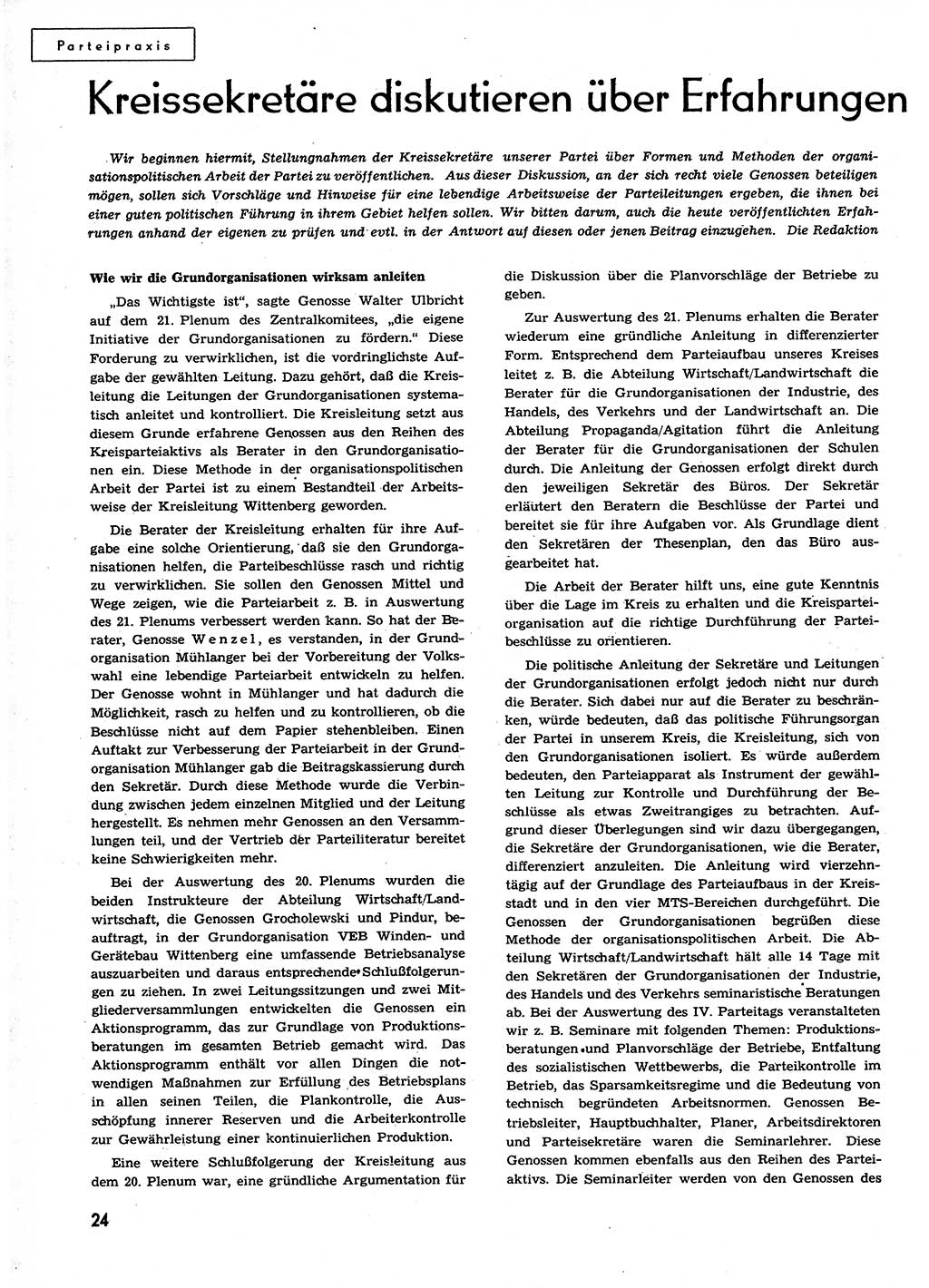 Neuer Weg (NW), Organ des Zentralkomitees (ZK) der SED (Sozialistische Einheitspartei Deutschlands) für alle Parteiarbeiter, 9. Jahrgang [Deutsche Demokratische Republik (DDR)] 1954, Heft 24/24 (NW ZK SED DDR 1954, H. 24/24)