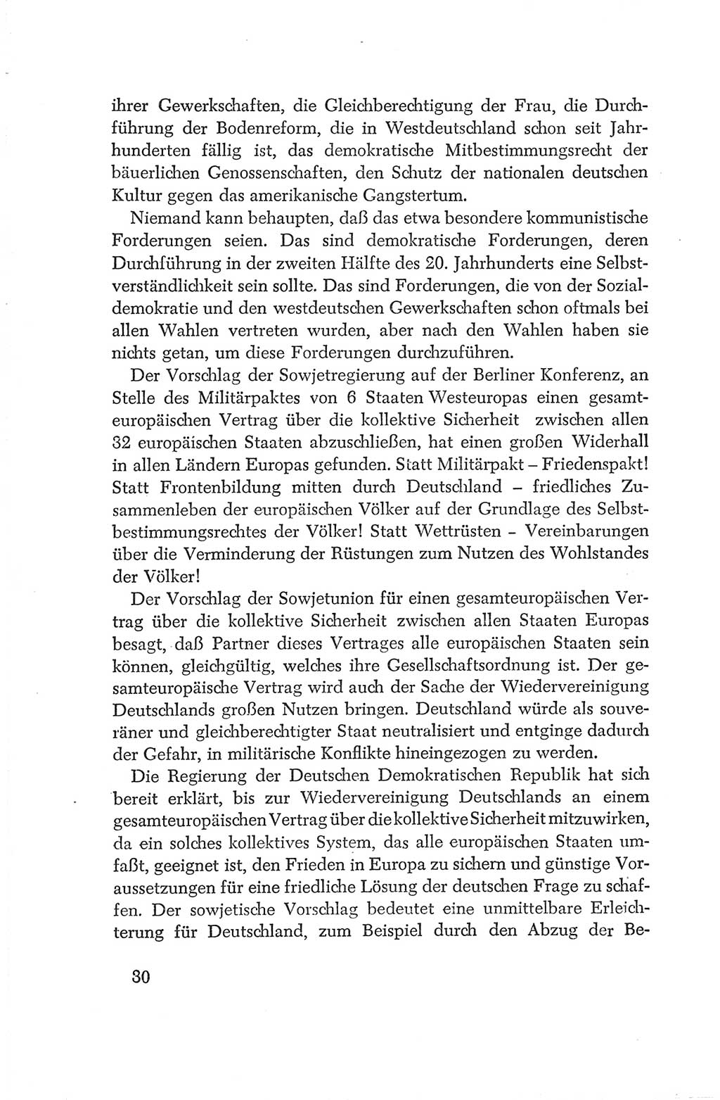 Protokoll der Verhandlungen des Ⅳ. Parteitages der Sozialistischen Einheitspartei Deutschlands (SED) [Deutsche Demokratische Republik (DDR)] 1954, Seite 30