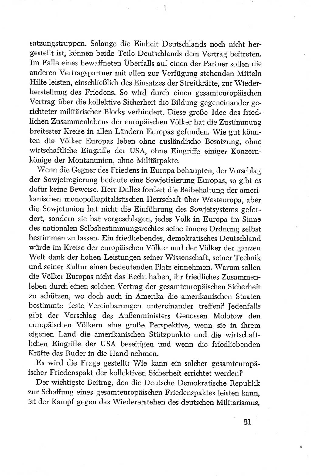 Protokoll der Verhandlungen des Ⅳ. Parteitages der Sozialistischen Einheitspartei Deutschlands (SED) [Deutsche Demokratische Republik (DDR)] 1954, Seite 31