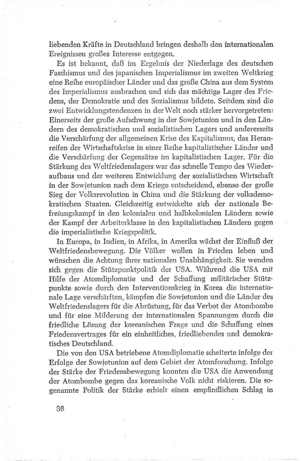 Protokoll der Verhandlungen des Ⅳ. Parteitages der Sozialistischen Einheitspartei Deutschlands (SED) [Deutsche Demokratische Republik (DDR)] 1954, Seite 36