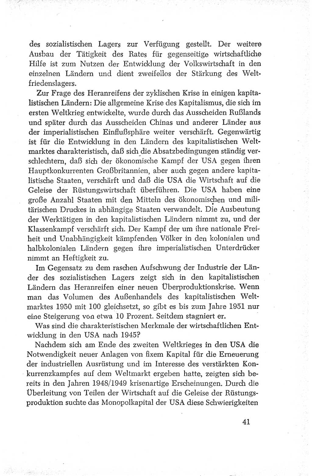 Protokoll der Verhandlungen des Ⅳ. Parteitages der Sozialistischen Einheitspartei Deutschlands (SED) [Deutsche Demokratische Republik (DDR)] 1954, Seite 41