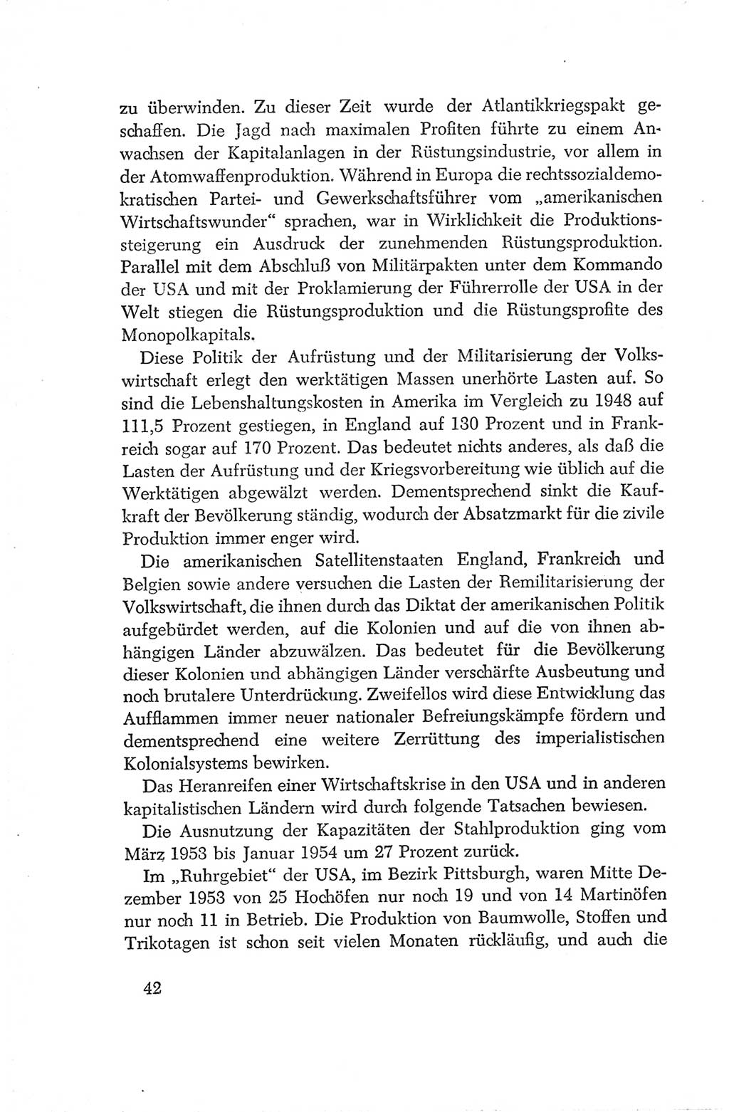 Protokoll der Verhandlungen des Ⅳ. Parteitages der Sozialistischen Einheitspartei Deutschlands (SED) [Deutsche Demokratische Republik (DDR)] 1954, Seite 42