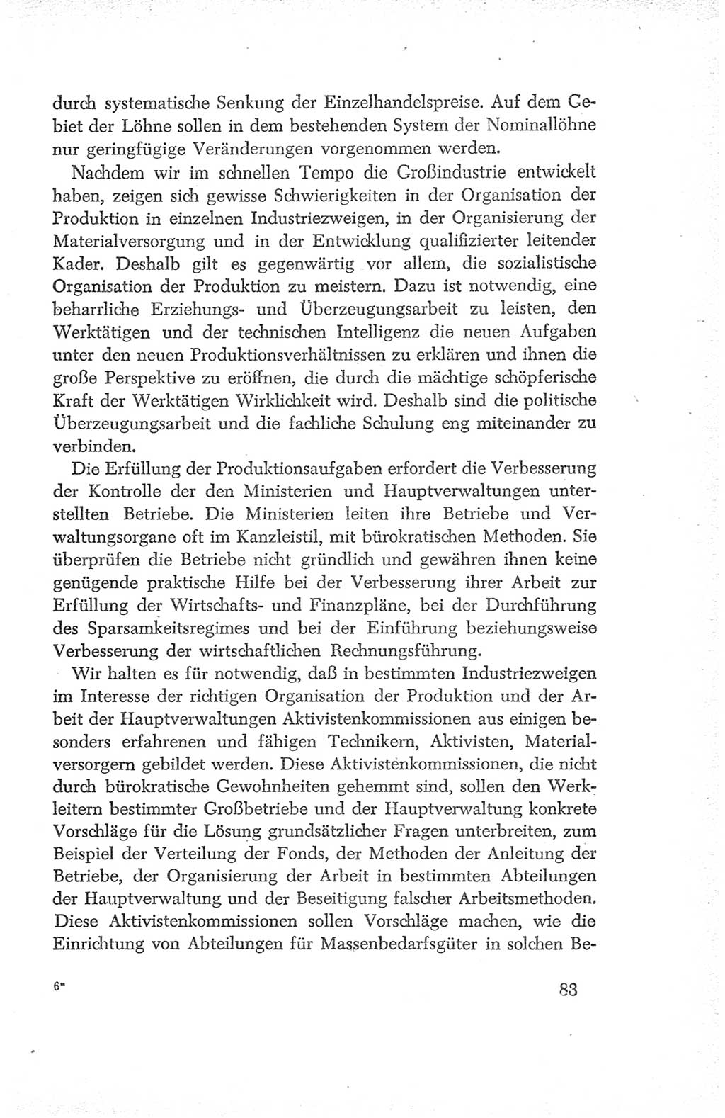 Protokoll der Verhandlungen des Ⅳ. Parteitages der Sozialistischen Einheitspartei Deutschlands (SED) [Deutsche Demokratische Republik (DDR)] 1954, Seite 83