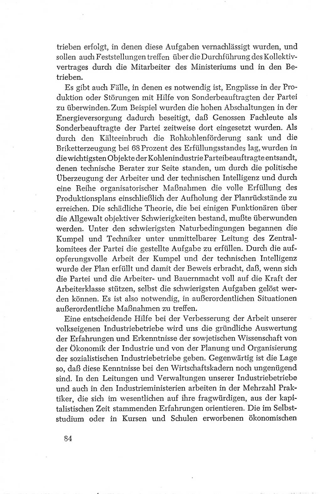 Protokoll der Verhandlungen des Ⅳ. Parteitages der Sozialistischen Einheitspartei Deutschlands (SED) [Deutsche Demokratische Republik (DDR)] 1954, Seite 84