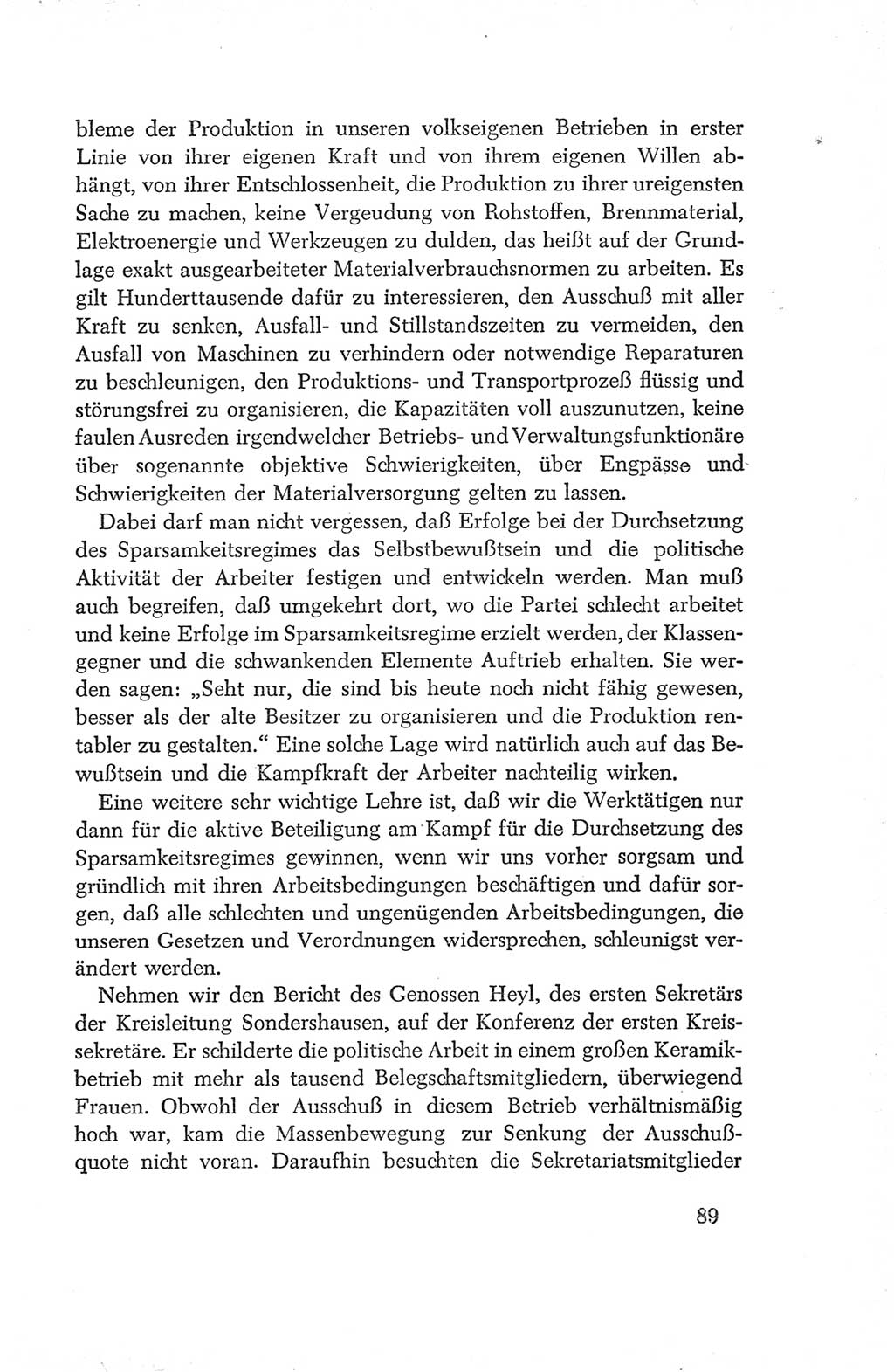 Protokoll der Verhandlungen des Ⅳ. Parteitages der Sozialistischen Einheitspartei Deutschlands (SED) [Deutsche Demokratische Republik (DDR)] 1954, Seite 89