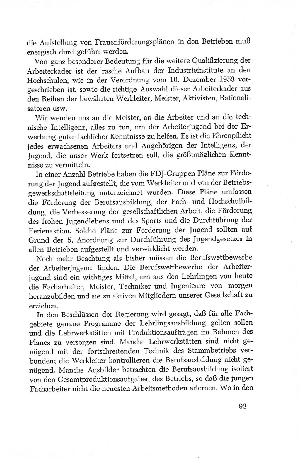 Protokoll der Verhandlungen des Ⅳ. Parteitages der Sozialistischen Einheitspartei Deutschlands (SED) [Deutsche Demokratische Republik (DDR)] 1954, Seite 93