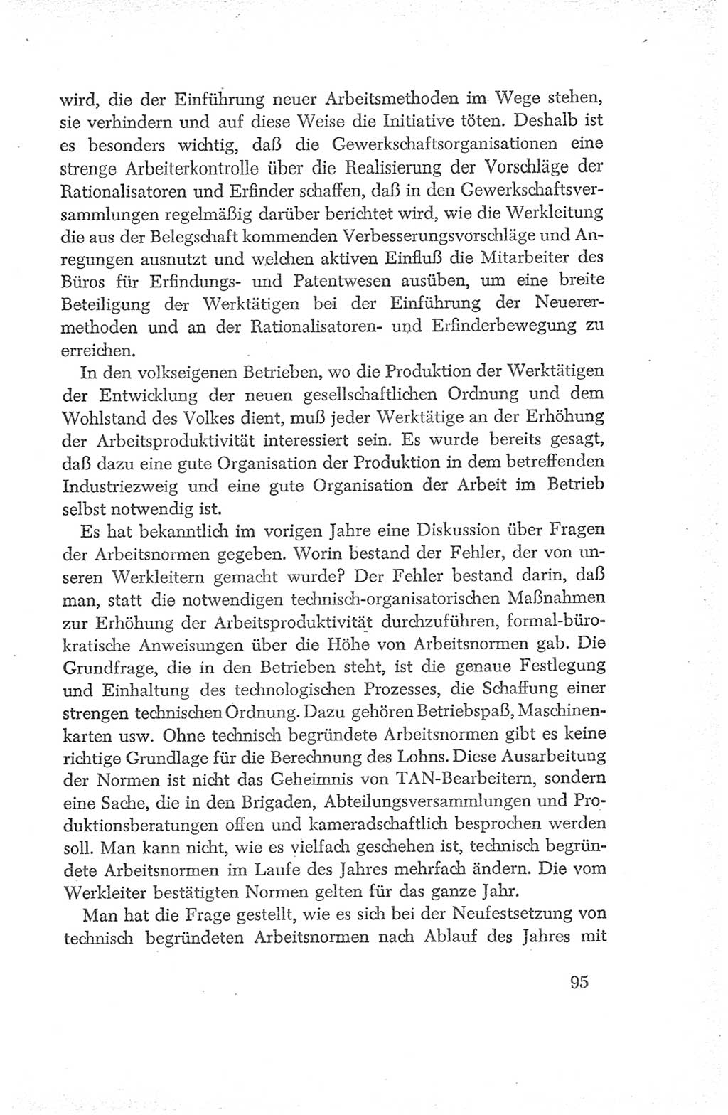 Protokoll der Verhandlungen des Ⅳ. Parteitages der Sozialistischen Einheitspartei Deutschlands (SED) [Deutsche Demokratische Republik (DDR)] 1954, Seite 95