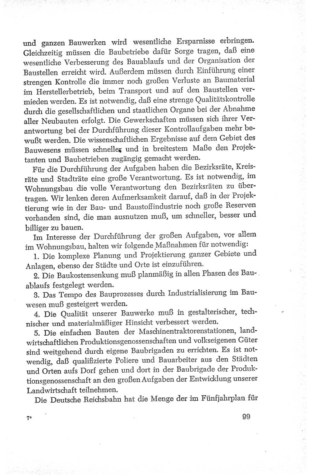 Protokoll der Verhandlungen des Ⅳ. Parteitages der Sozialistischen Einheitspartei Deutschlands (SED) [Deutsche Demokratische Republik (DDR)] 1954, Seite 99