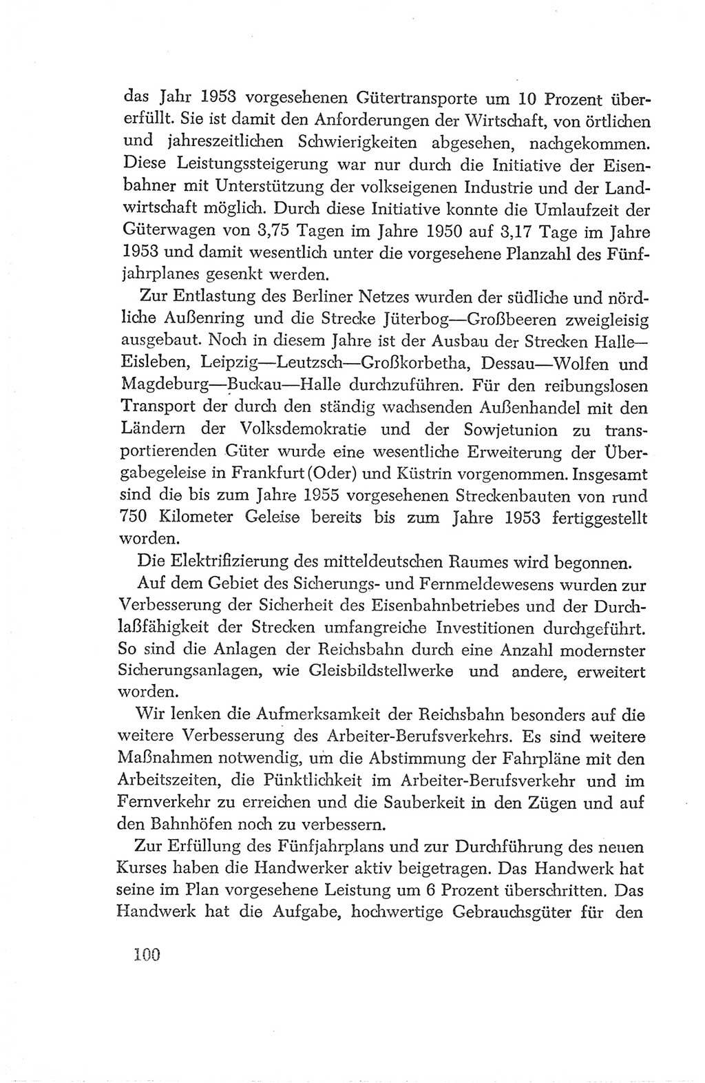 Protokoll der Verhandlungen des Ⅳ. Parteitages der Sozialistischen Einheitspartei Deutschlands (SED) [Deutsche Demokratische Republik (DDR)] 1954, Seite 100