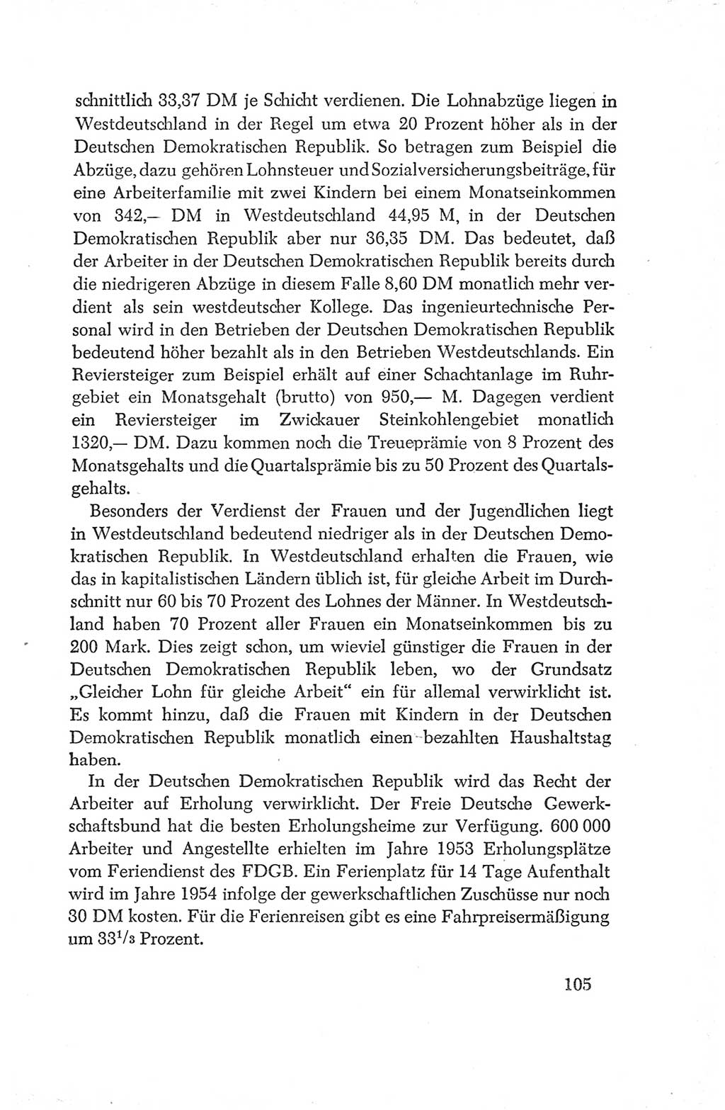 Protokoll der Verhandlungen des Ⅳ. Parteitages der Sozialistischen Einheitspartei Deutschlands (SED) [Deutsche Demokratische Republik (DDR)] 1954, Seite 105