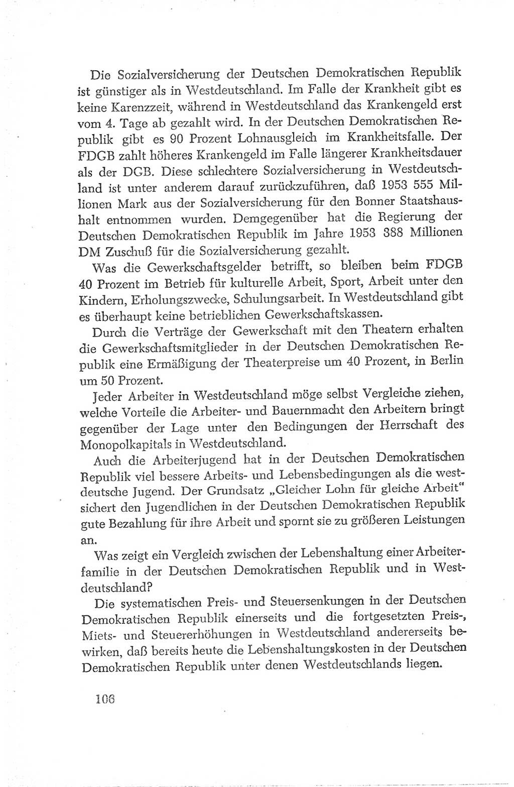 Protokoll der Verhandlungen des Ⅳ. Parteitages der Sozialistischen Einheitspartei Deutschlands (SED) [Deutsche Demokratische Republik (DDR)] 1954, Seite 106