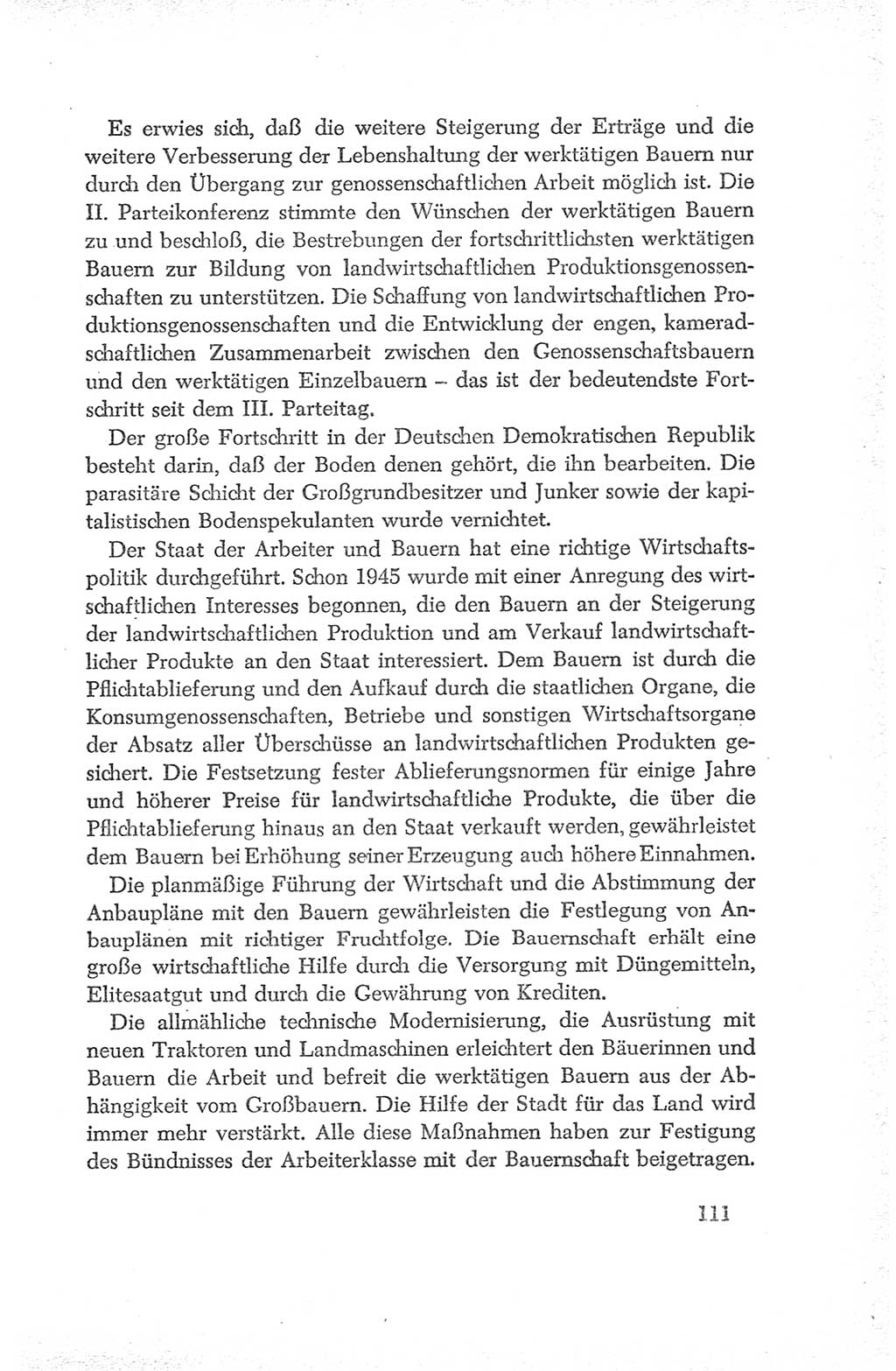 Protokoll der Verhandlungen des Ⅳ. Parteitages der Sozialistischen Einheitspartei Deutschlands (SED) [Deutsche Demokratische Republik (DDR)] 1954, Seite 111