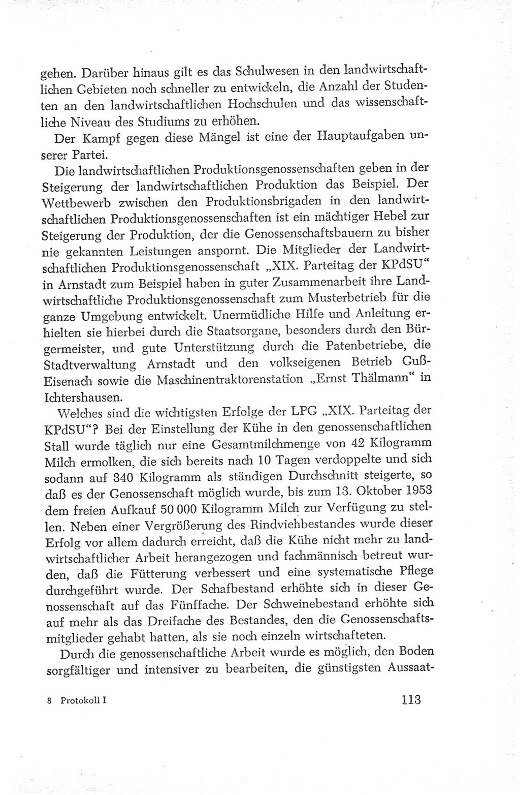 Protokoll der Verhandlungen des Ⅳ. Parteitages der Sozialistischen Einheitspartei Deutschlands (SED) [Deutsche Demokratische Republik (DDR)] 1954, Seite 113