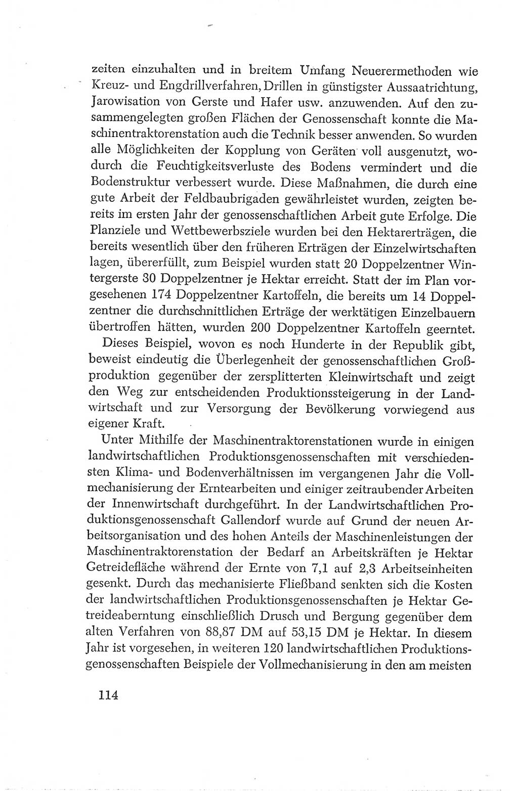 Protokoll der Verhandlungen des Ⅳ. Parteitages der Sozialistischen Einheitspartei Deutschlands (SED) [Deutsche Demokratische Republik (DDR)] 1954, Seite 114