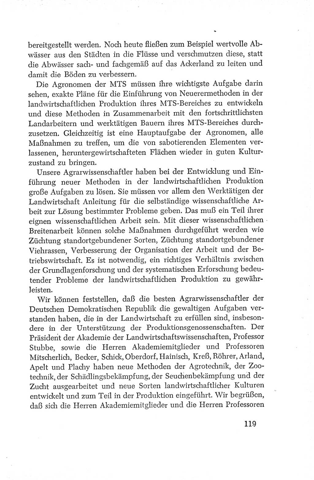 Protokoll der Verhandlungen des Ⅳ. Parteitages der Sozialistischen Einheitspartei Deutschlands (SED) [Deutsche Demokratische Republik (DDR)] 1954, Seite 119