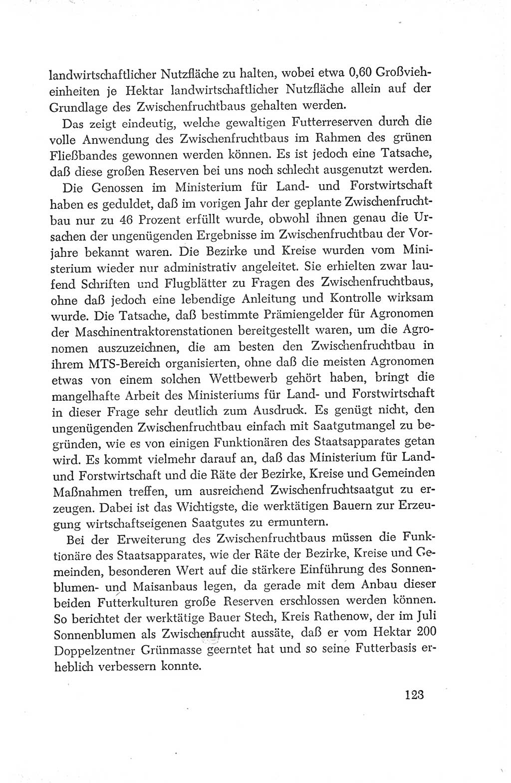 Protokoll der Verhandlungen des Ⅳ. Parteitages der Sozialistischen Einheitspartei Deutschlands (SED) [Deutsche Demokratische Republik (DDR)] 1954, Seite 123