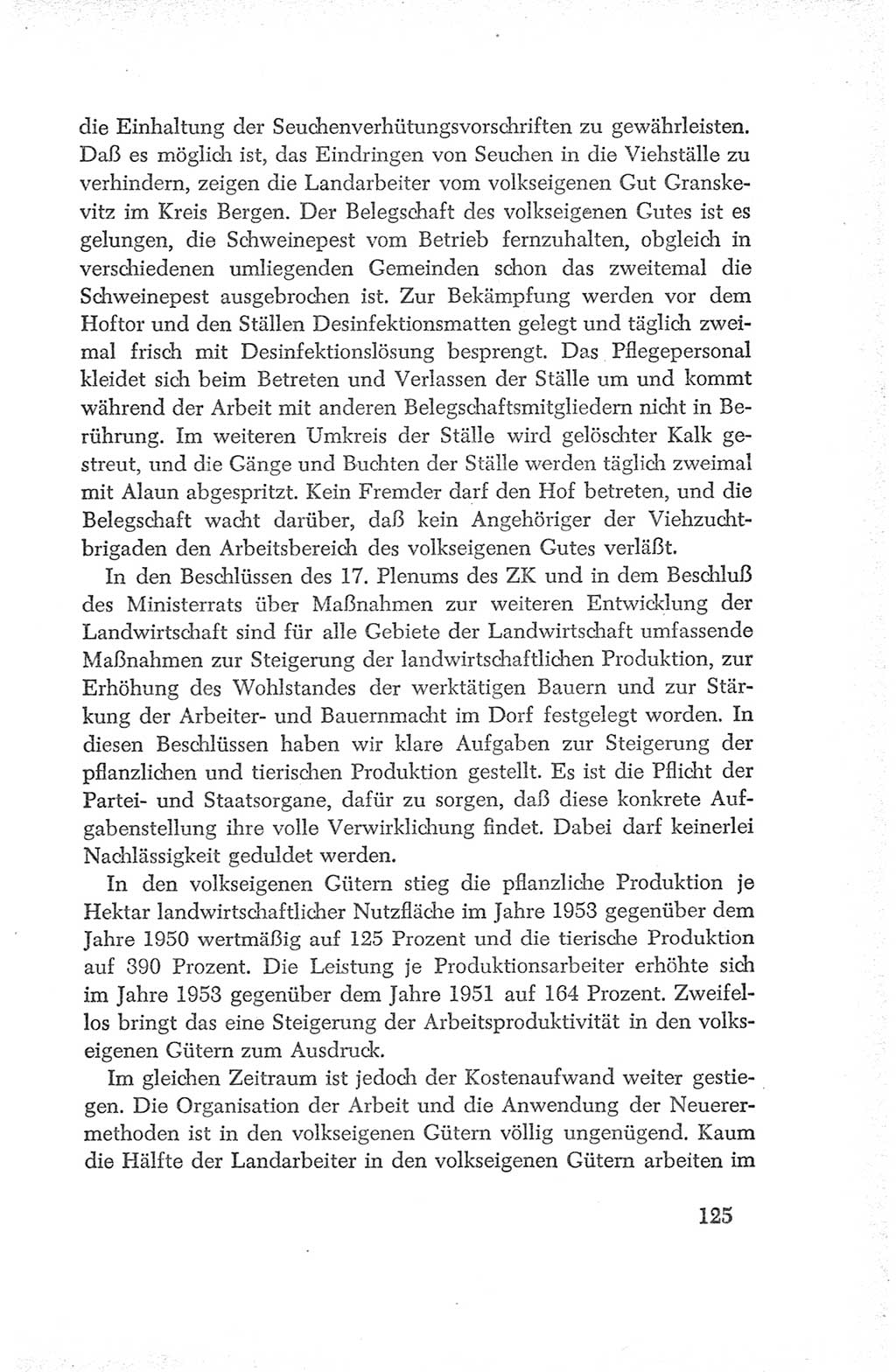 Protokoll der Verhandlungen des Ⅳ. Parteitages der Sozialistischen Einheitspartei Deutschlands (SED) [Deutsche Demokratische Republik (DDR)] 1954, Seite 125