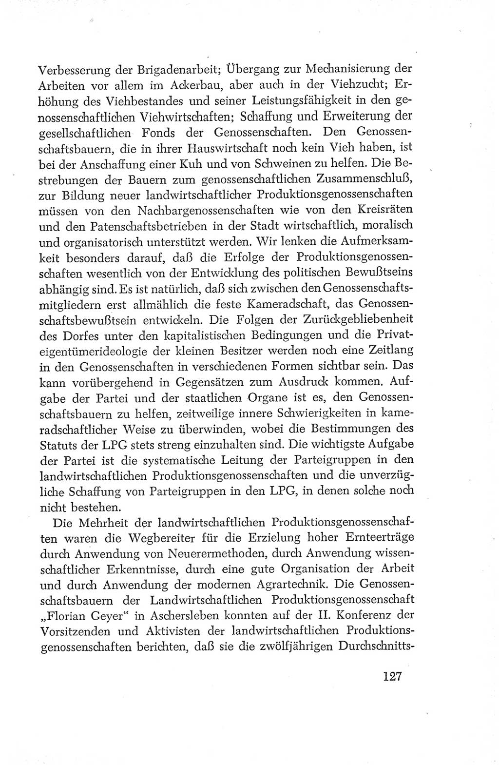 Protokoll der Verhandlungen des Ⅳ. Parteitages der Sozialistischen Einheitspartei Deutschlands (SED) [Deutsche Demokratische Republik (DDR)] 1954, Seite 127