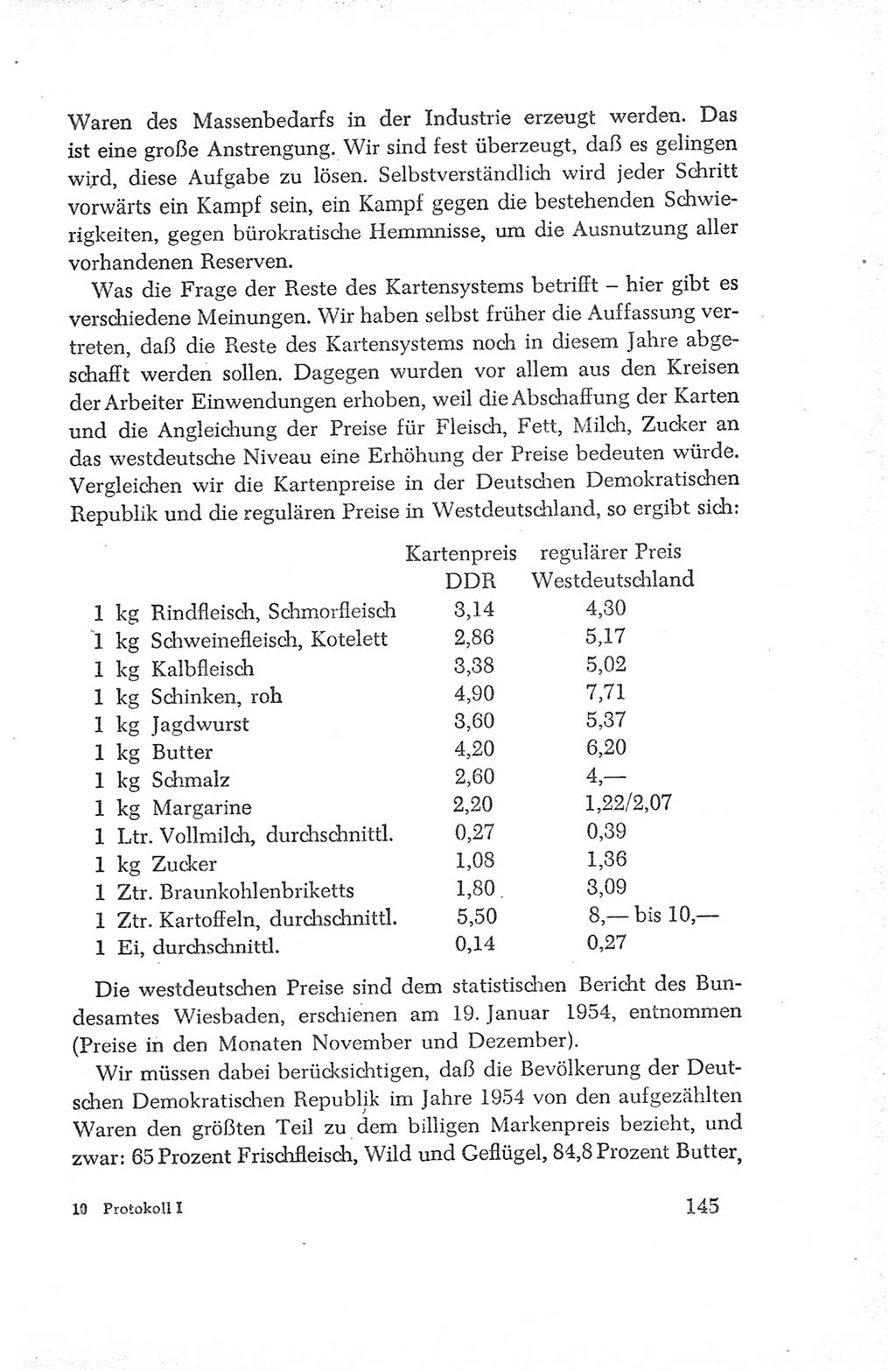 Protokoll der Verhandlungen des Ⅳ. Parteitages der Sozialistischen Einheitspartei Deutschlands (SED) [Deutsche Demokratische Republik (DDR)] 1954, Seite 145